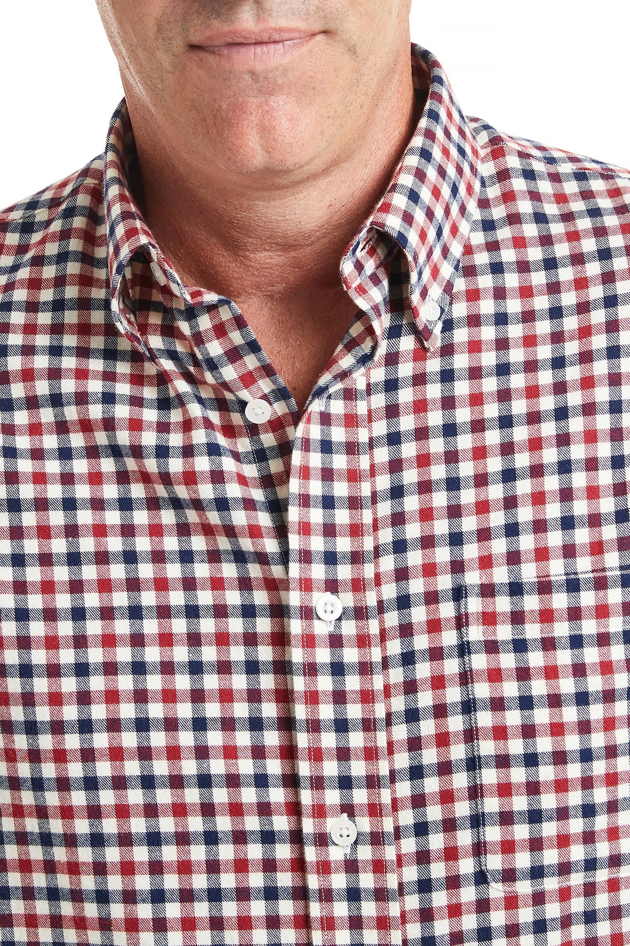 Chase Shirt Barrington Check Red Flannel Shirt for Men - Comfortable & Stylish Plaid Shirt for Casual Wear, Outdoor Activities & Fall Fashion