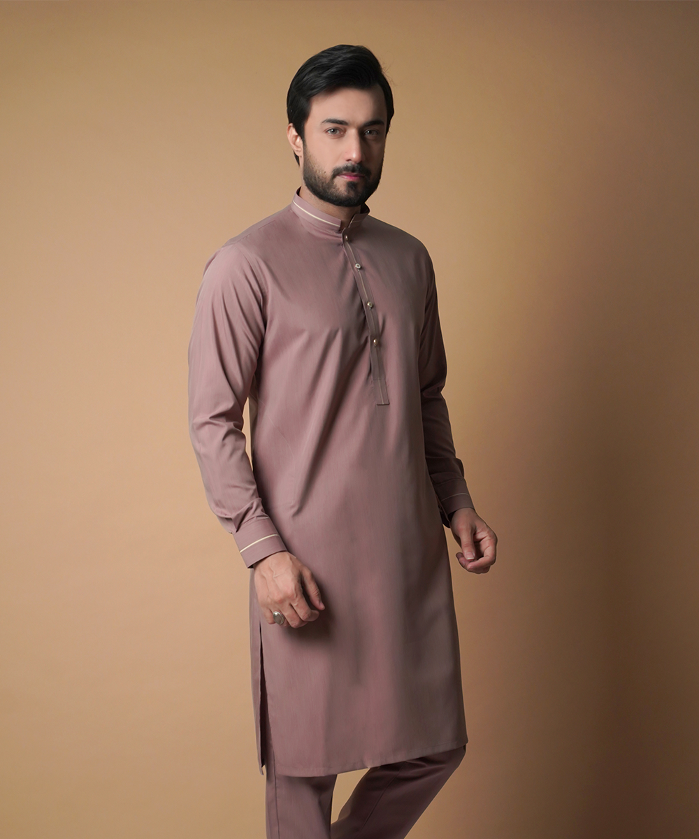 Elegant Dusty Rose Kurta and Pants Set for Women - Traditional Indian Ethnic Wear - Perfect for Festivals, Weddings, and Special Occasions
