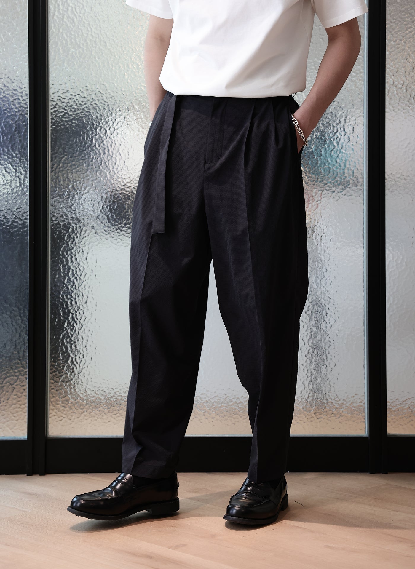 Stylish Polyester Wide Tapered Pants for Women (Size 12) - Perfect for Office Wear, Casual Outfits & Travel