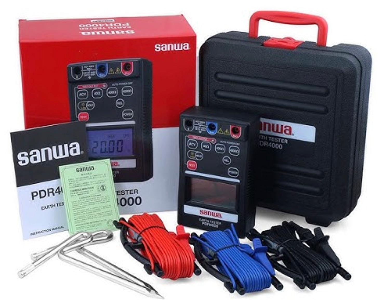 PDR4000 Portable Digital Earth Resistance Tester - Accurate Ground Resistance Measurement for Electrical Safety Testing in Industrial and Home Use