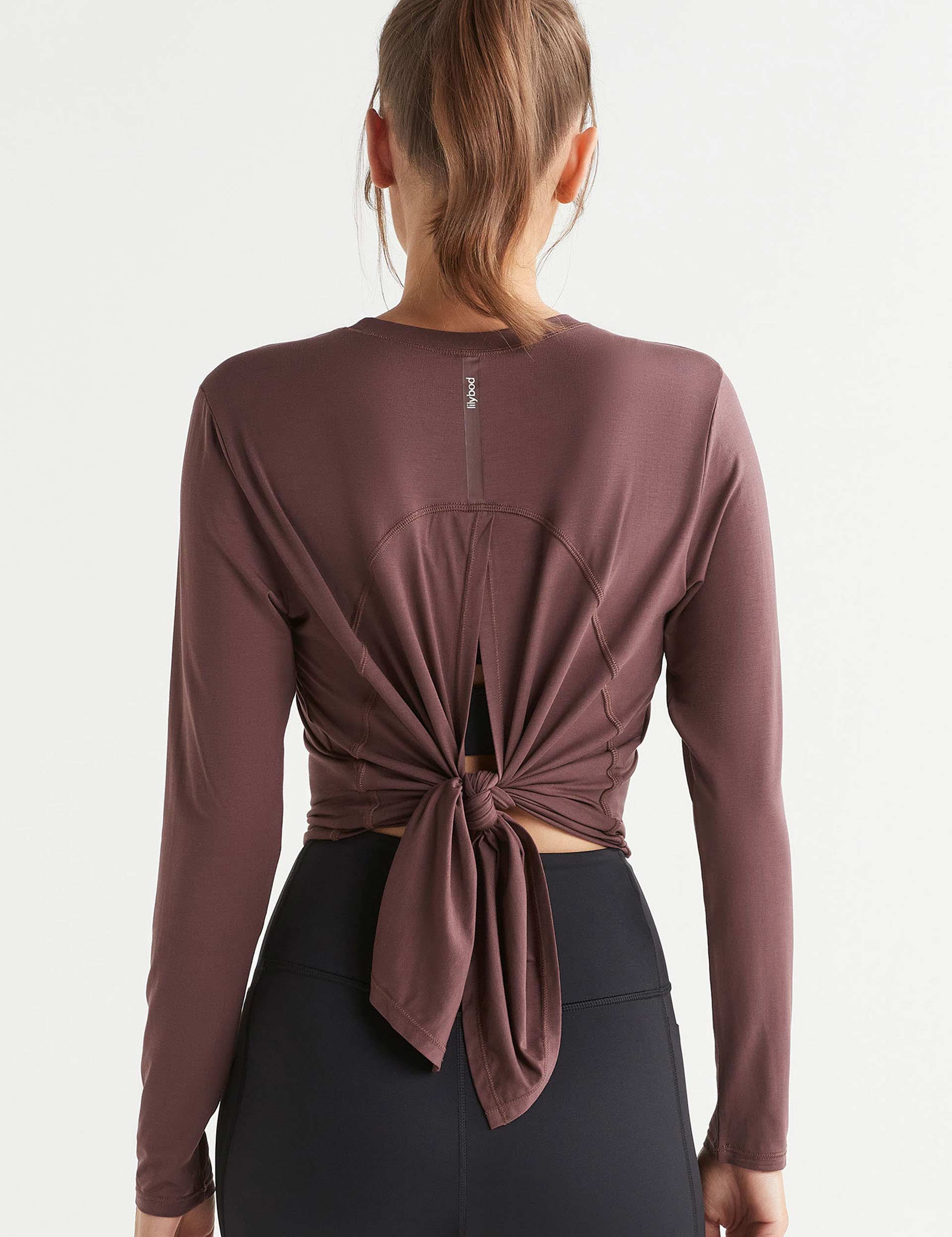 Kendall Women's Long Sleeve T-Shirt Burgundy - Soft Casual Blouse for Work, Date Night & Everyday Wear