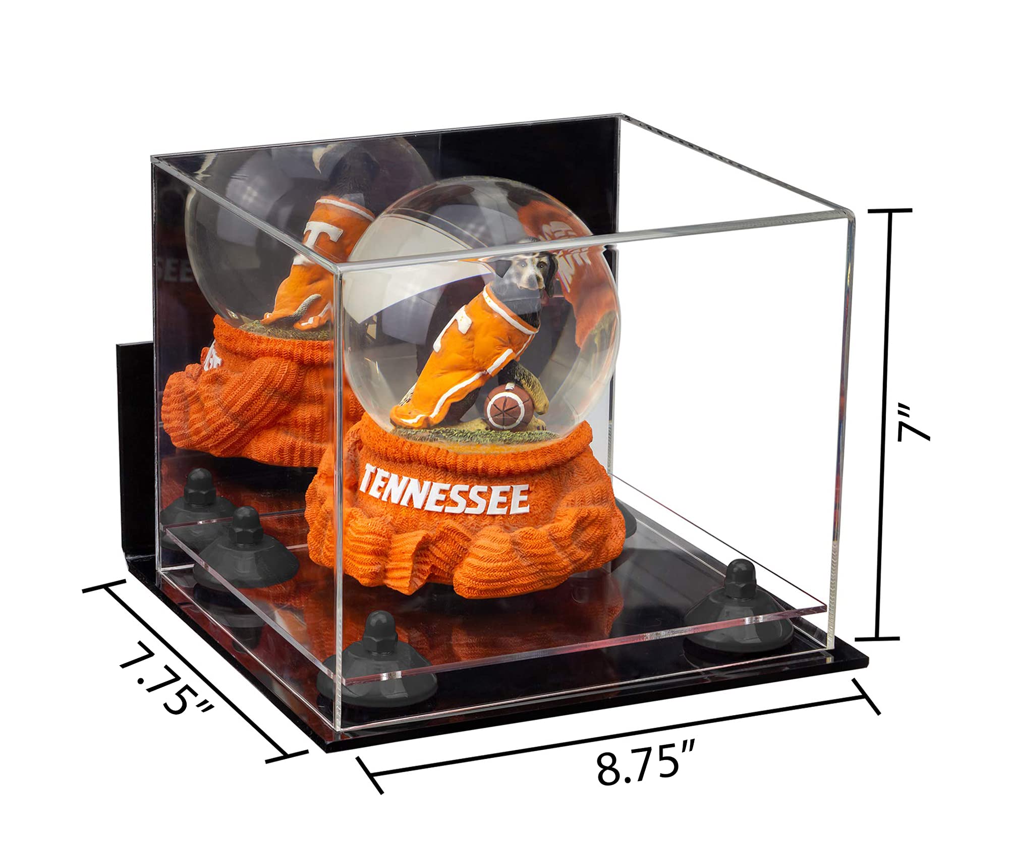 Clear Acrylic Display Case with Mirror & Wall Mount - 8.75