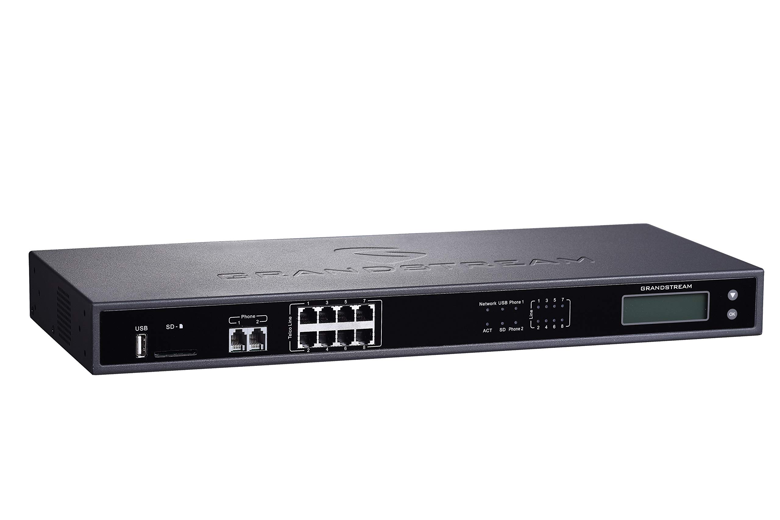 Grandstream Business Phone System - 8-Line VoIP Office Phone Bundle with Auto Attendant, Voicemail, Mobile & Remote Extensions, Call Recording + 1 Year Free Mission Machines Service | Ideal for Small Business, Call Centers & Remote Work Teams