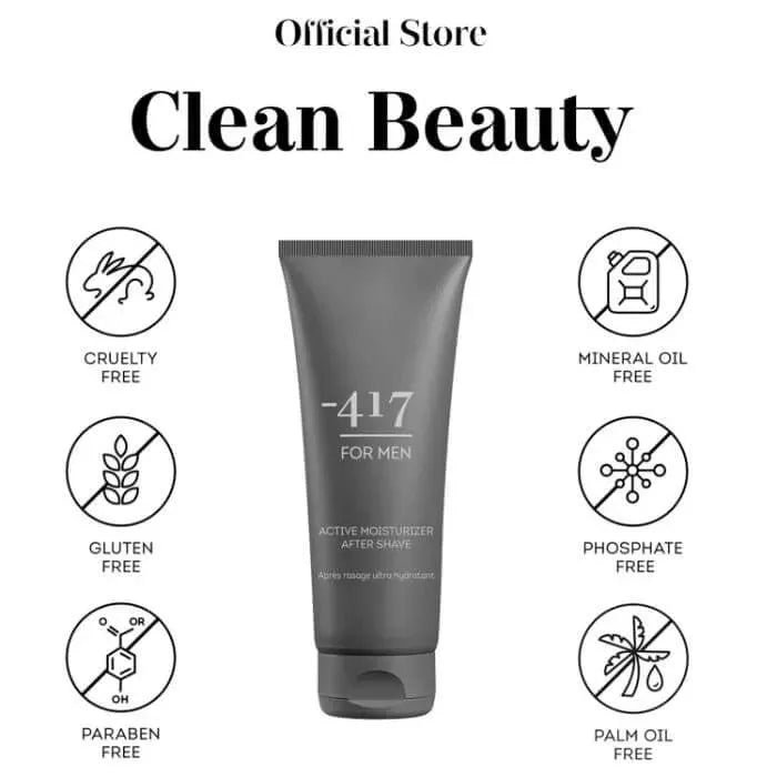 Minus 417 Men's Active Moisturizing After Shave Balm - Soothing Post-Shave Care for Sensitive Skin - Perfect for Daily Grooming & Travel