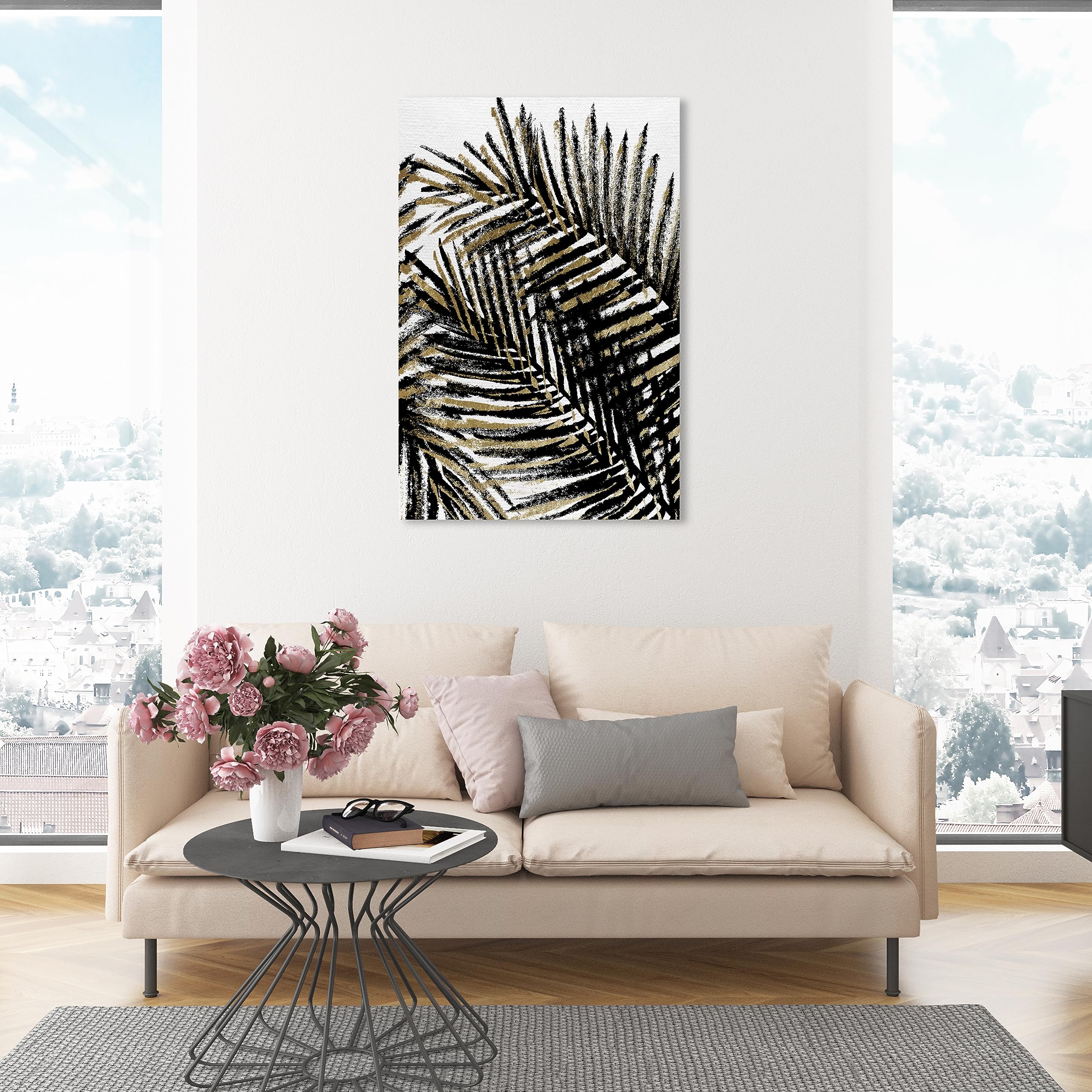 Palm Tree Shadow Canvas Wall Art - 30
