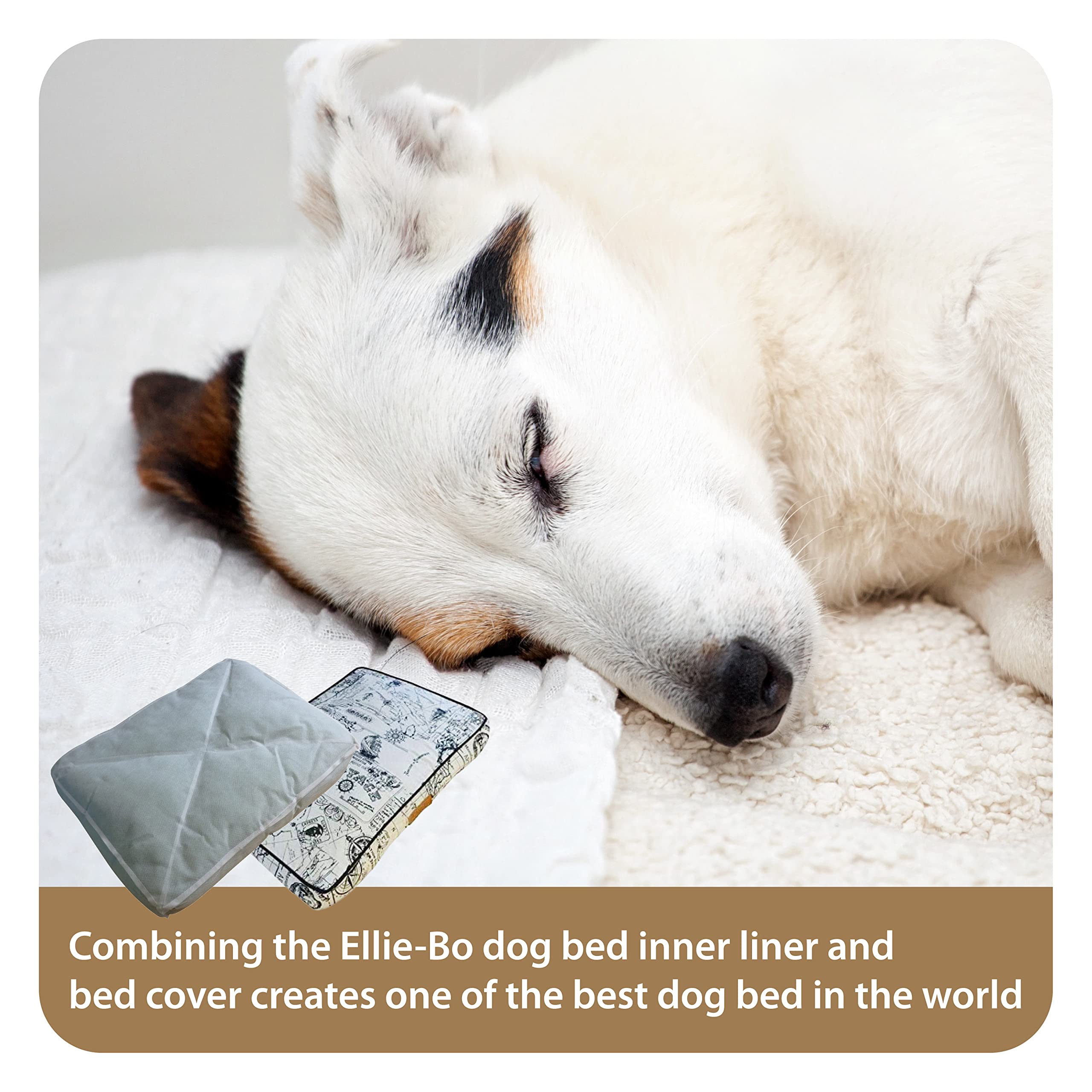 Cozy Small Dog Bed for Small Breeds - Soft Beige Voyager Style Pet Bed - Perfect for Puppies, Chihuahuas & Yorkies - Ideal for Home, Crate & Travel Use