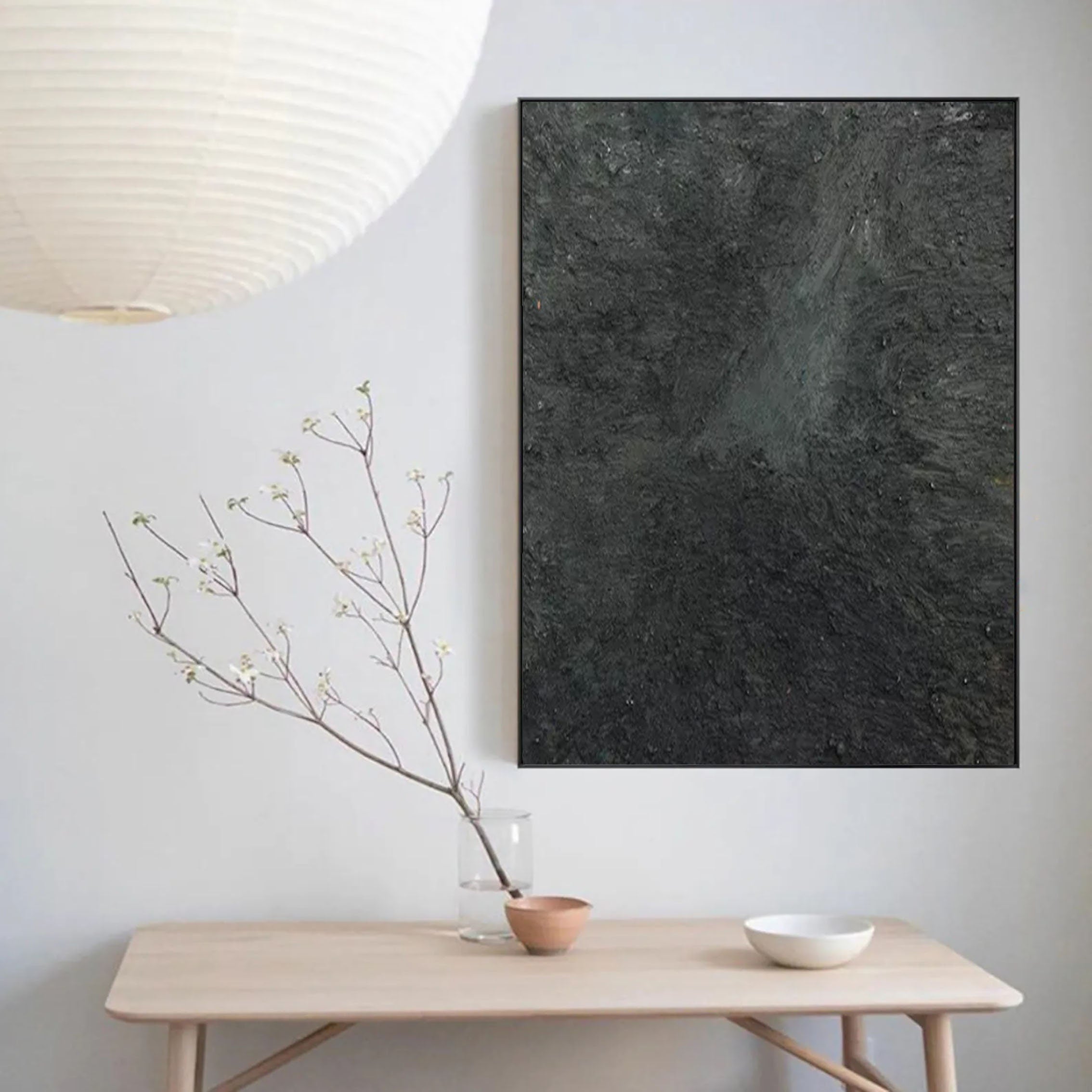 Minimalist Zen Canvas Painting #MZ040 - Abstract Wall Art for Meditation Room, Yoga Studio & Home Decor