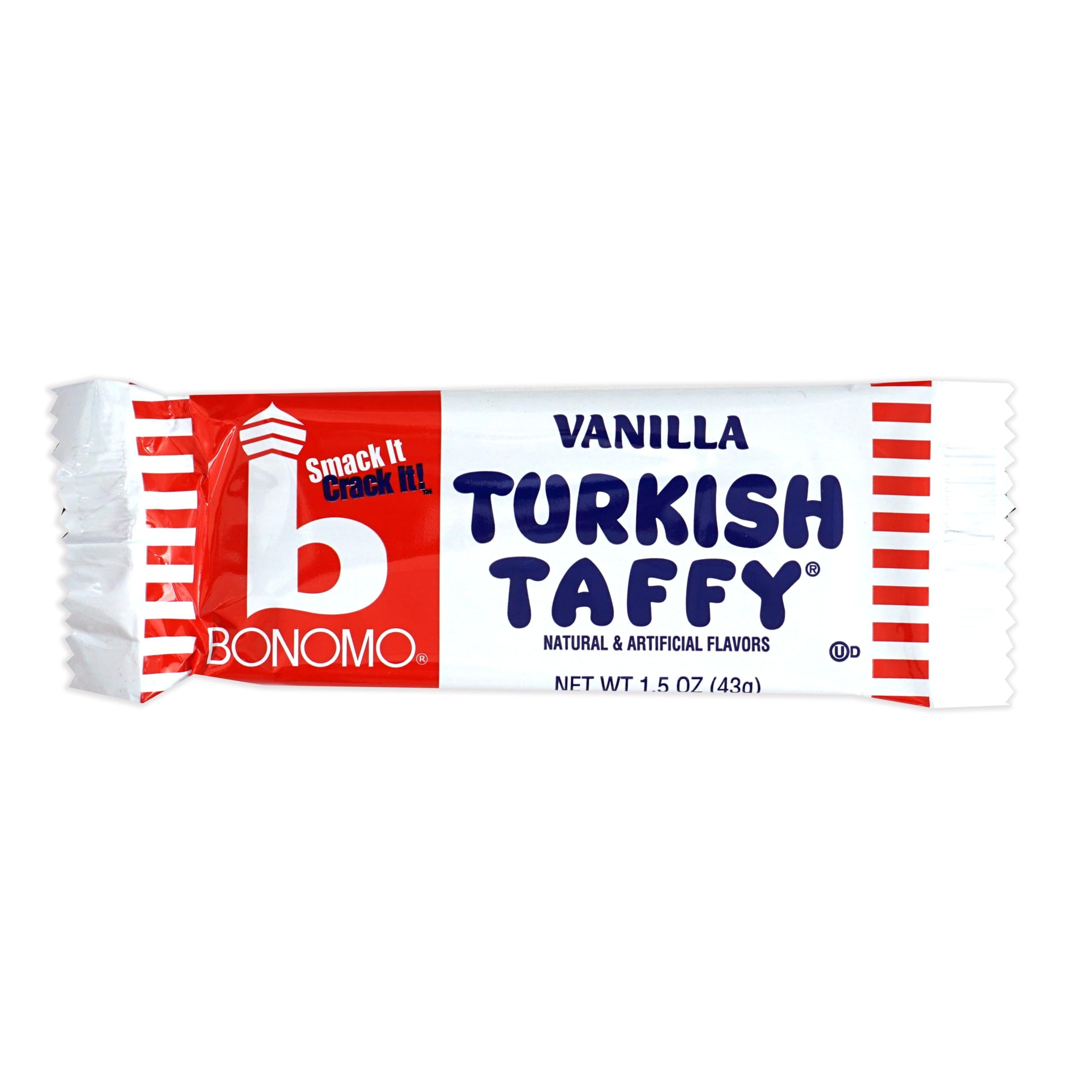Bonomo Turkish Taffy Variety Pack - 12 Individually Wrapped Chewy Candies (Strawberry, Vanilla, Chocolate, Banana) by The Hampton Candy Company | Perfect for Parties, Halloween Treats & Office Snacks