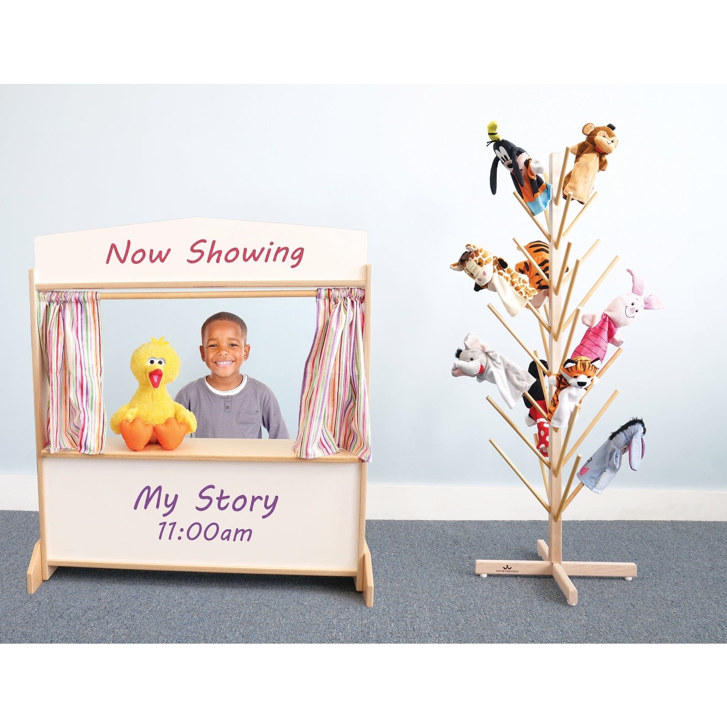 Puppet Tree - Handmade Wooden Puppet Theater for Kids | Creative Pretend Play & Storytelling | Perfect for Home, Classroom & Daycare