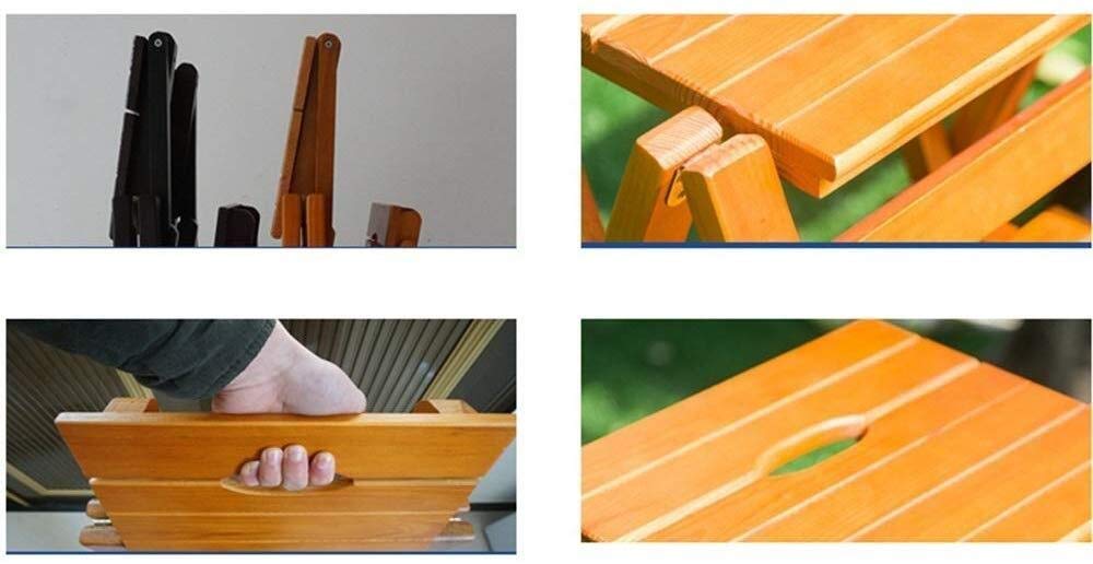 3 Step Folding Wooden Stool - Multi-Function Ladder Chair for Home, Indoor Climbing Foot Stool & Flower Stand (Color: 3 Steps) - Perfect for Kitchen, Bathroom, Kids Room & Gardening