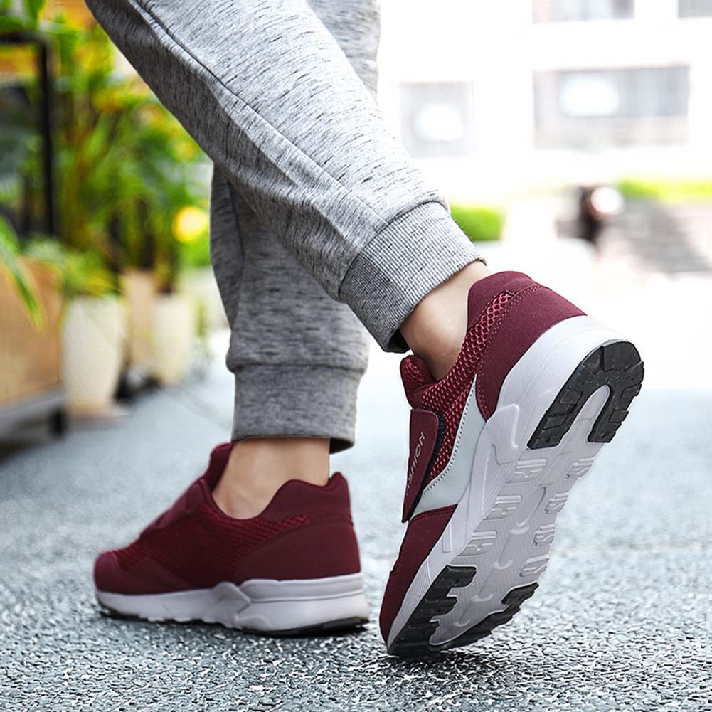 Leader Show Women's Comfortable Walking Shoes for Elderly - Non-Slip Hook & Loop Sneakers with Safety Design | Perfect for Daily Walking, Light Exercise, and Senior Outdoor Activities