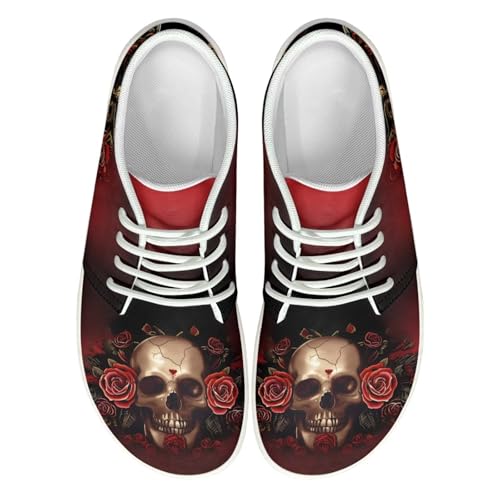 Red Rose Skull