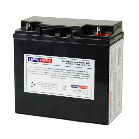 Power-Sonic PS-12180 12V 18Ah Sealed Lead Acid Battery - Replacement for UPS, Solar Systems, Emergency Lights & Security Alarms - Long Lasting & Maintenance Free Power Solution