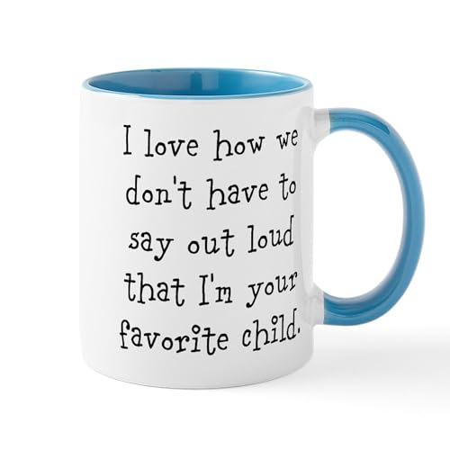 White/Blue Inside - Your Favorite Child Mugs