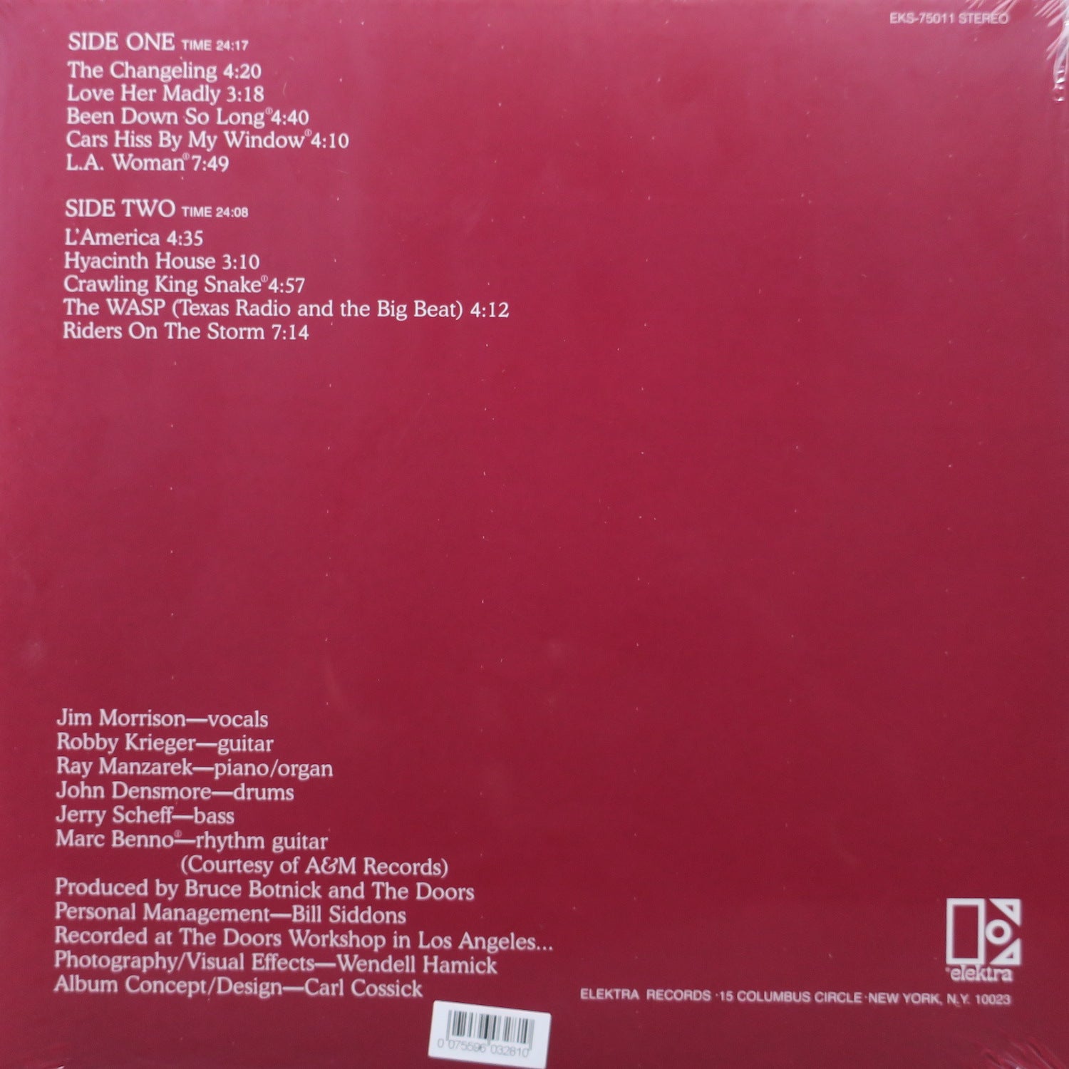 DOORS 'L.A. Woman' Vinyl LP Record Album - Classic Rock Music Collectible for Home Decor & Music Lovers