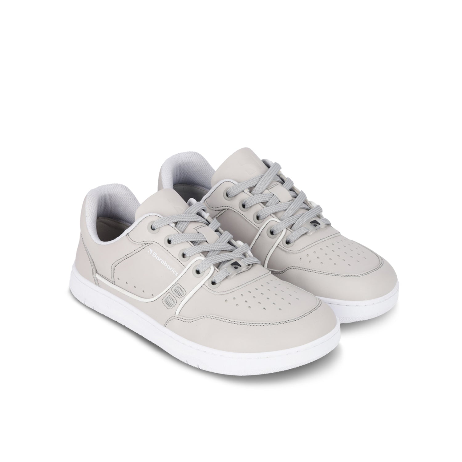 Barebarics Arise Barefoot Sneakers for Women & Men - Light Grey Minimalist Shoes for Running, Walking & Gym Workouts