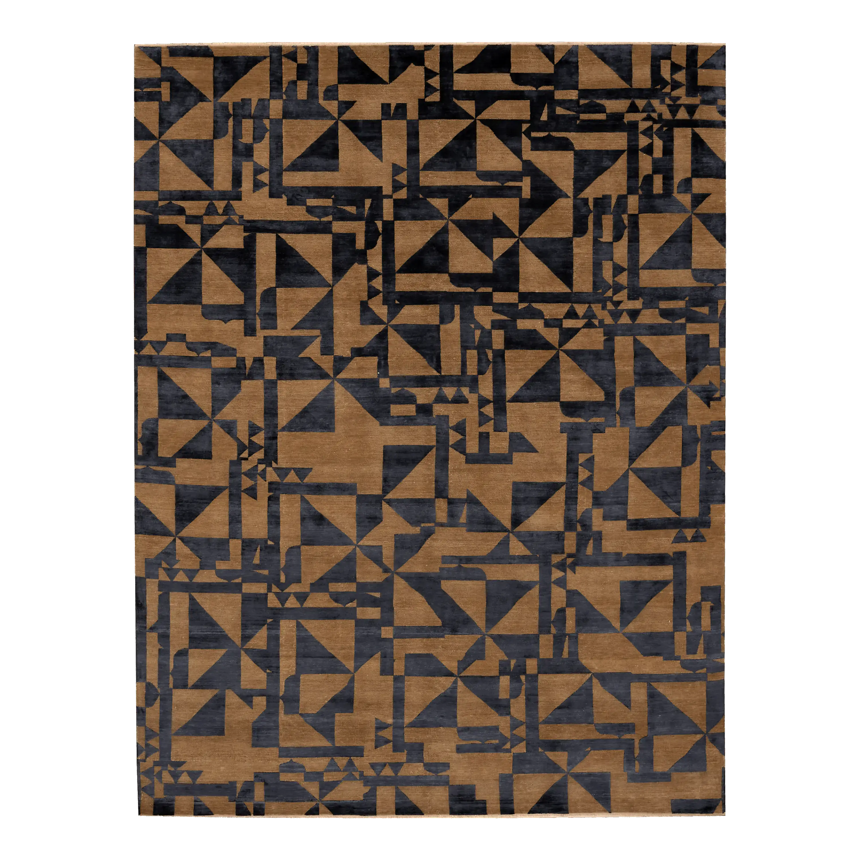 Jutta Caramel & Black Women's Fashion Handbag - Stylish Crossbody Purse for Daily Use, Work, and Travel