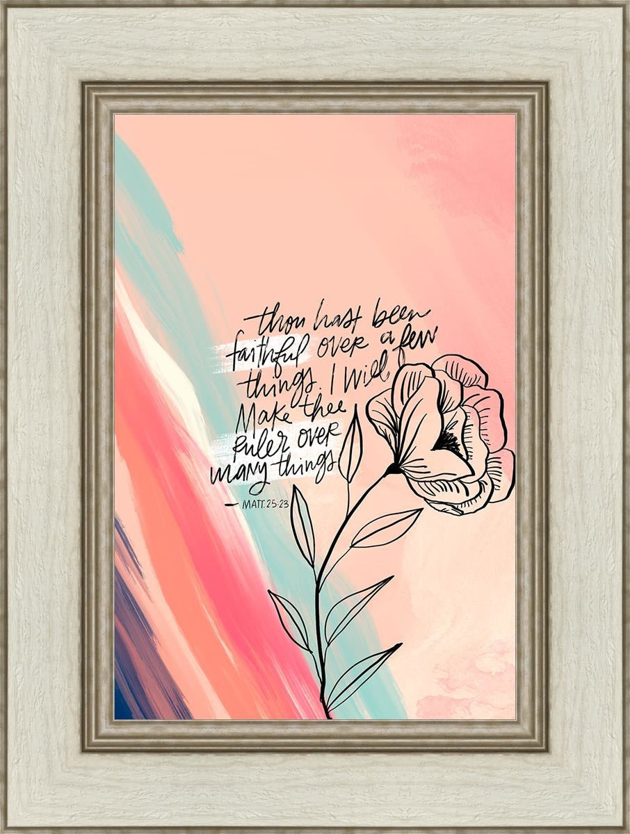 Faithful By Rhonna Farrer - Inspirational Christian Wall Art & Home Decor for Bedroom, Living Room, Office - Perfect for Gifts, Bible Study & Faith-Based Interior Design