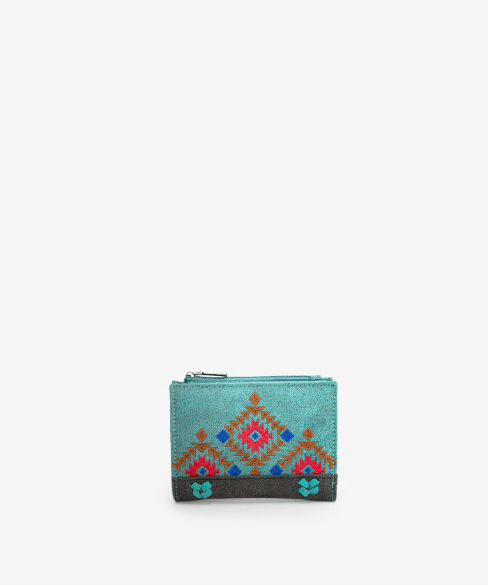 Montana West Aztec Embroidered Tote Bag Set for Women - Stylish Boho Shoulder Bag with Handmade Tribal Patterns - Perfect for Travel, Beach, Shopping & Everyday Use