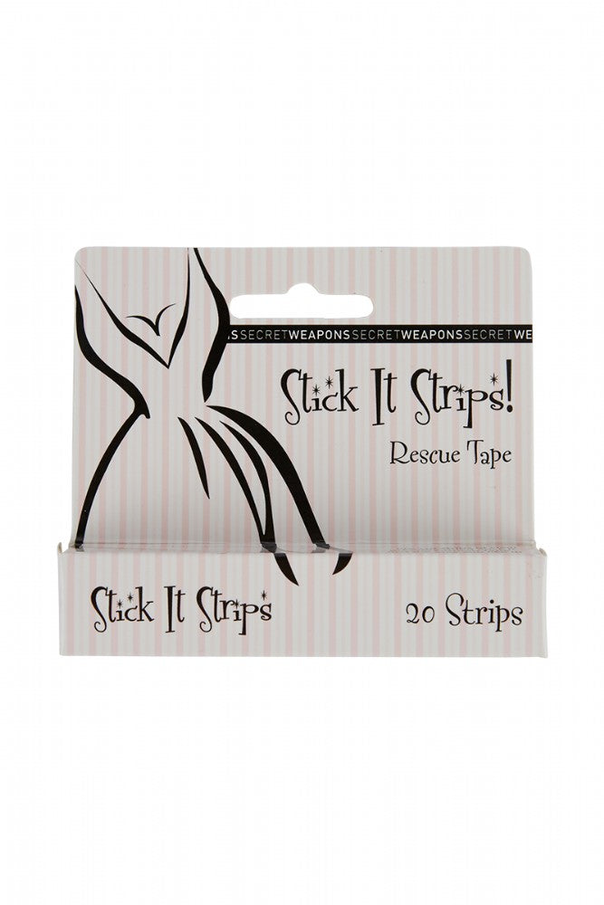 Stick It Strips Fashion Tape (20-Pack) - Double-Sided Adhesive for Clothing, Strapless Dresses & Wardrobe Fixes - Perfect for Formal Events & Everyday Wear