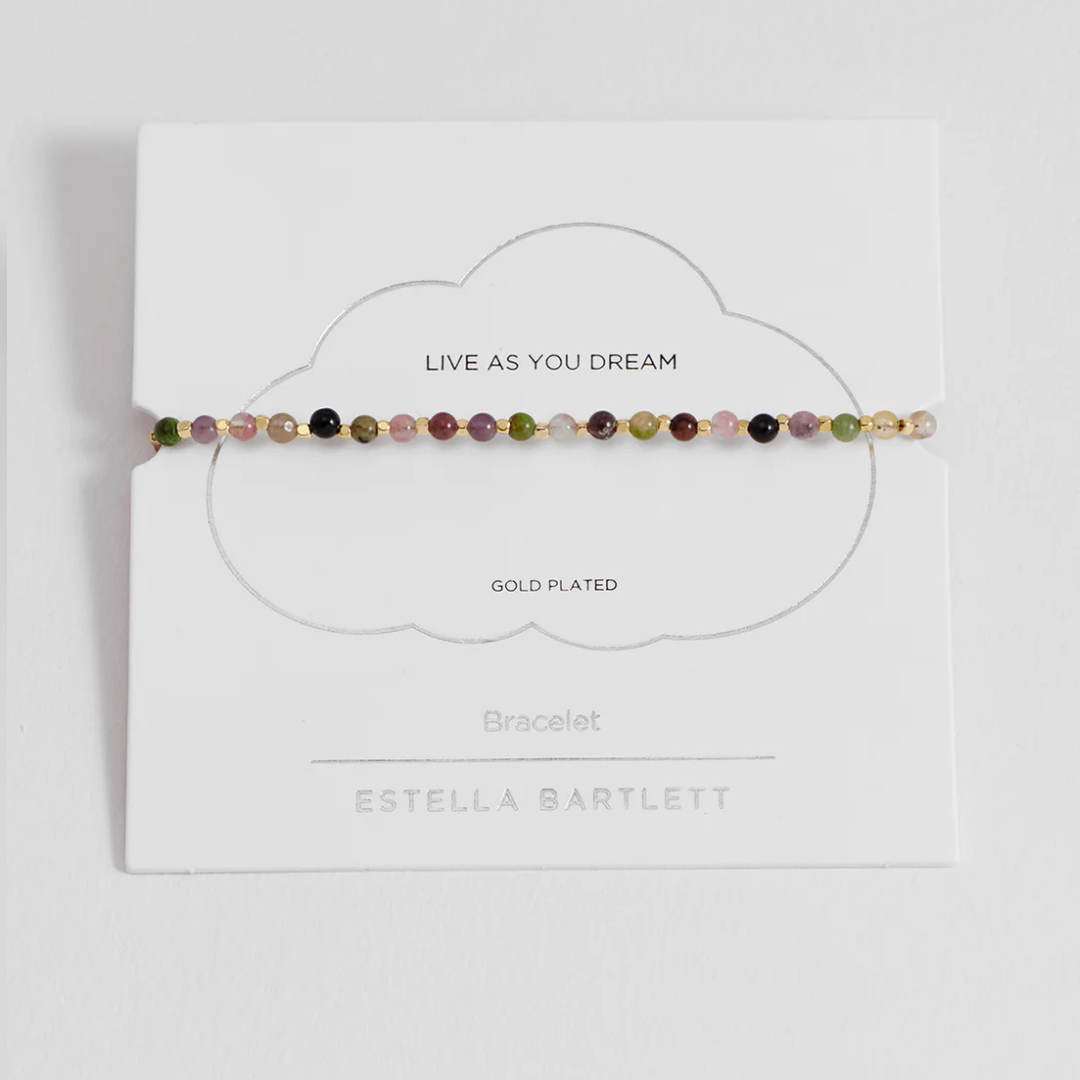 Estella Bartlett Live As You Dream Amelia Bracelet - Gold Plated Tourmaline Jewelry for Women | Elegant Gift for Birthday, Anniversary & Special Occasions