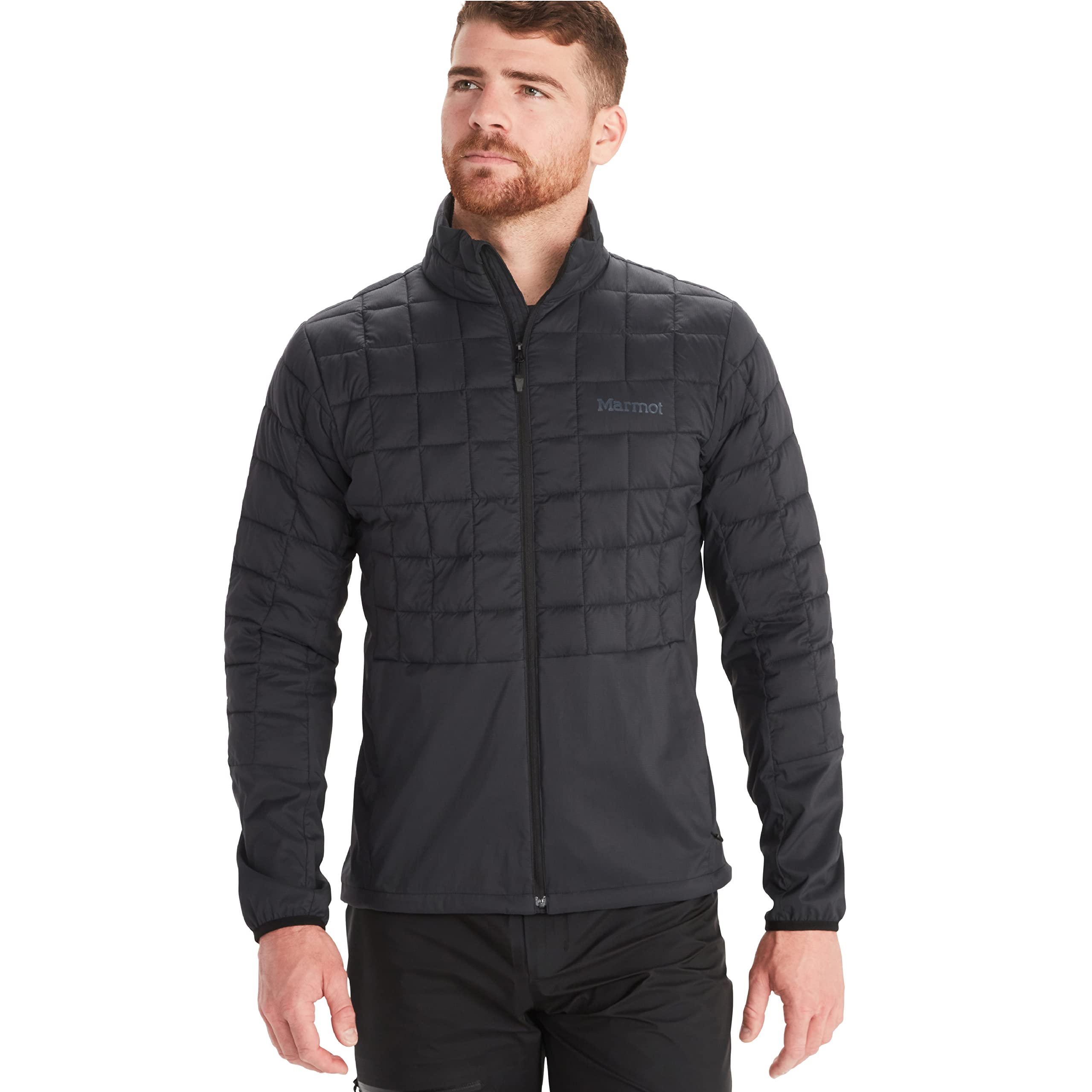 MARMOT Men's Echo Featherless Hybrid Jacket - Lightweight Down-Alternative Puffer Coat for Hiking, Camping & Winter Outdoor Activities | Water-Resistant Insulated Jacket for Cold Weather