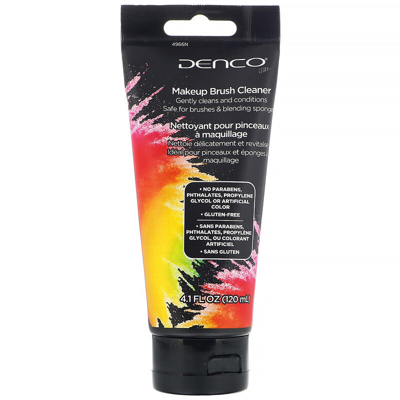 Denco Gel Brush Cleaner - 4.1 fl oz Professional Nail Art Brush Cleaner for Acrylic & Dip Powder - Perfect for Salon & Home Manicure Use