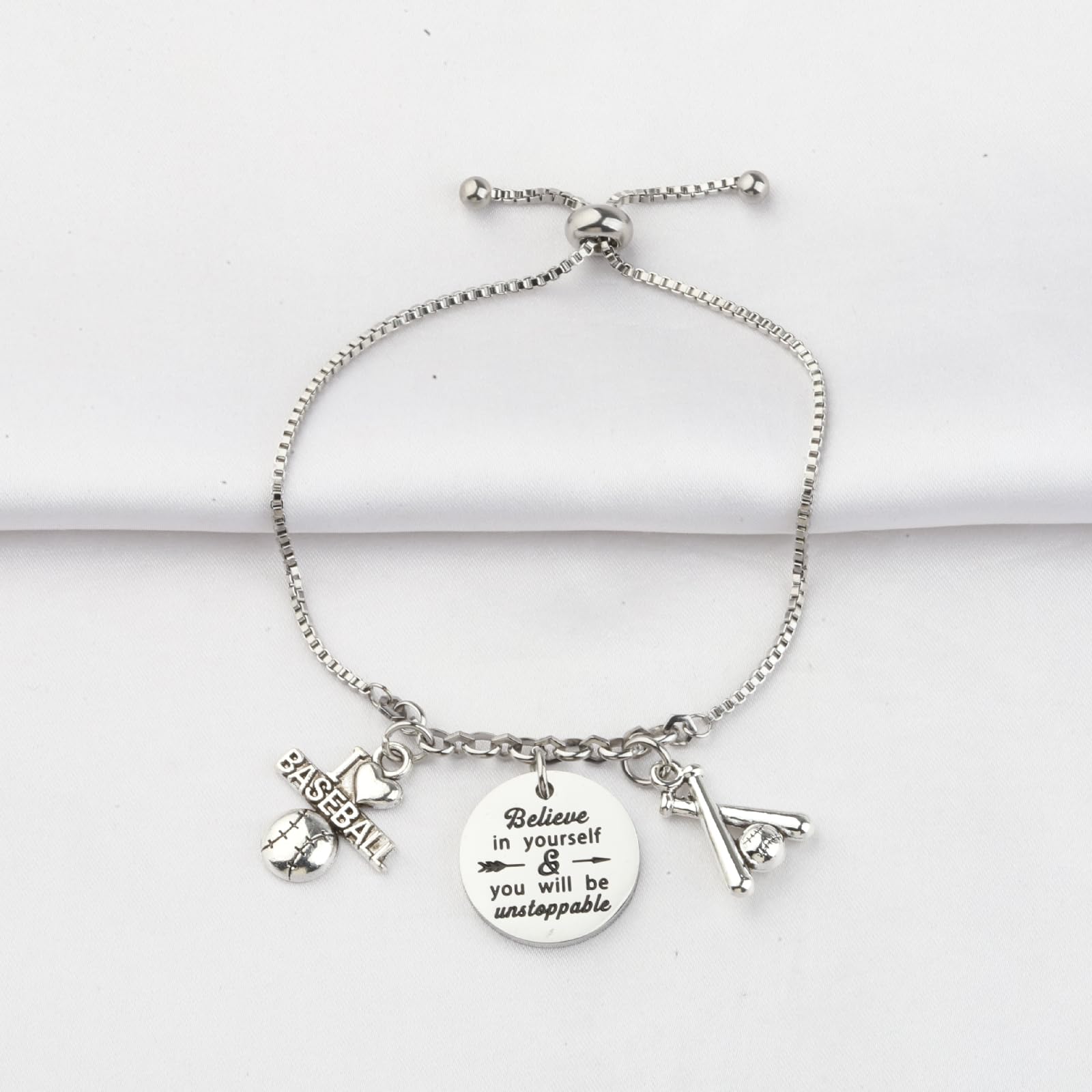 FUSTMW Baseball Keychain - Unique Softball Player Charm Gift for Baseball Moms & Players - Inspirational Baseball Jewelry for Fans - Perfect for Game Days, Team Gifts & Sports Enthusiasts