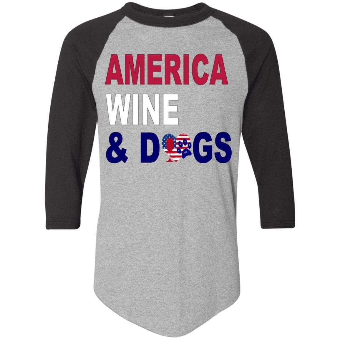 WineyBitches.Co Colorblock Raglan Jersey - Stylish Women's Baseball Tee for Casual Wear, Lounge & Outfits