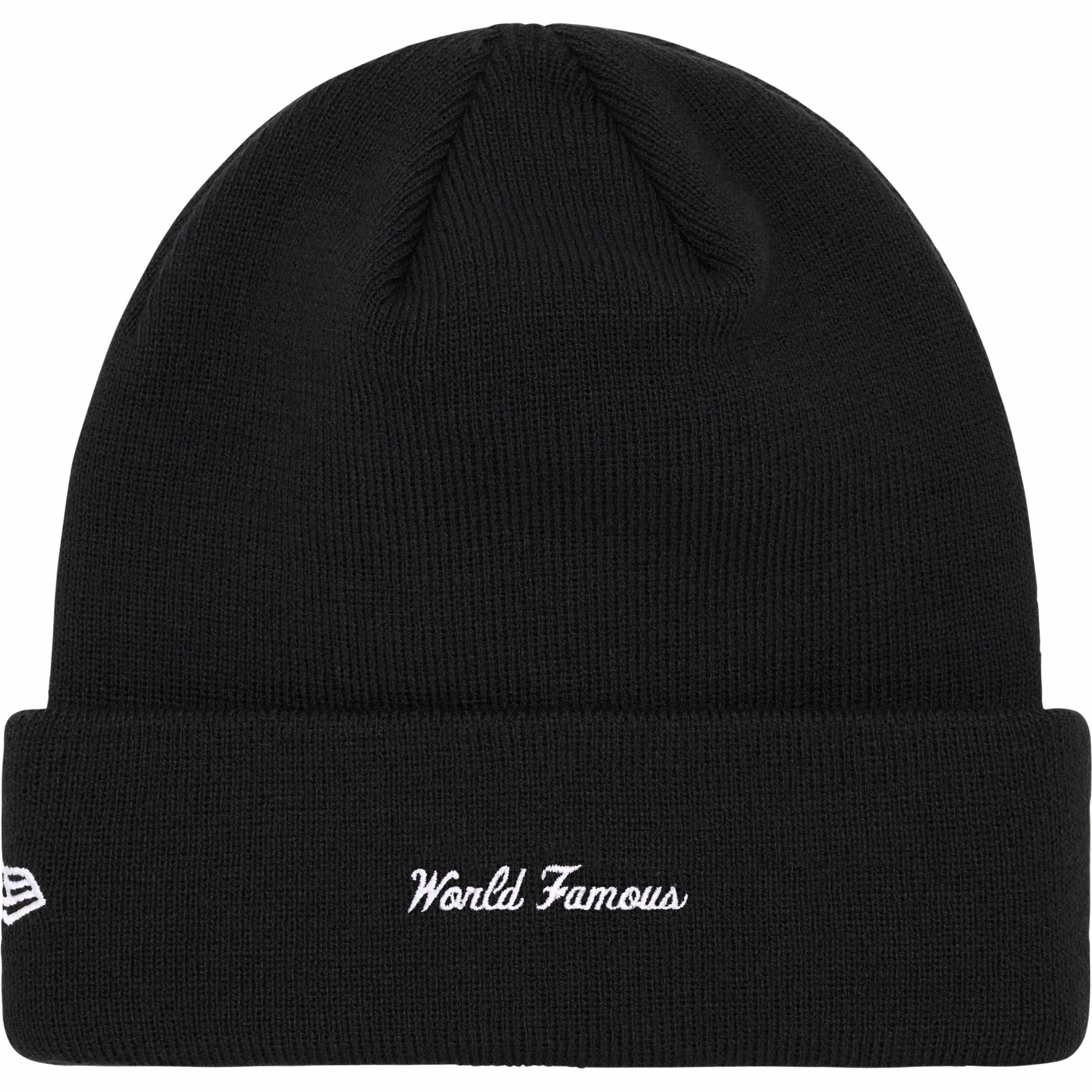 Supreme New Era® Box Logo Beanie - Black Winter Hat for Men & Women - Perfect for Cold Weather, Streetwear Fashion & Outdoor Activities