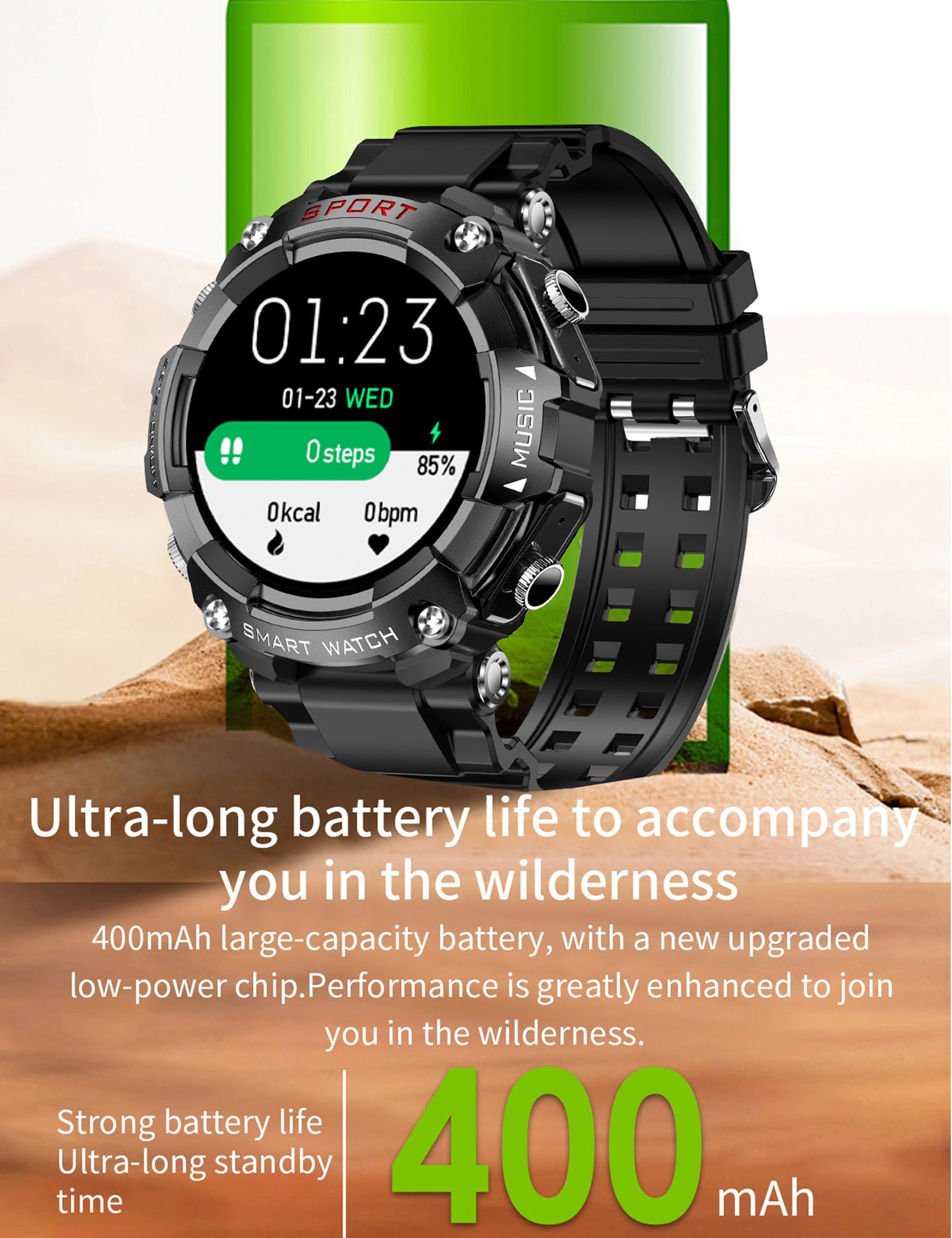ZJX 3-in-1 Smart Watch with Wireless Earbuds - Ultra Thin Fitness Tracker with 9D Sound, Bluetooth Sports Watch for Android & iPhone - Perfect for Running, Gym Workouts & Daily Activity Tracking