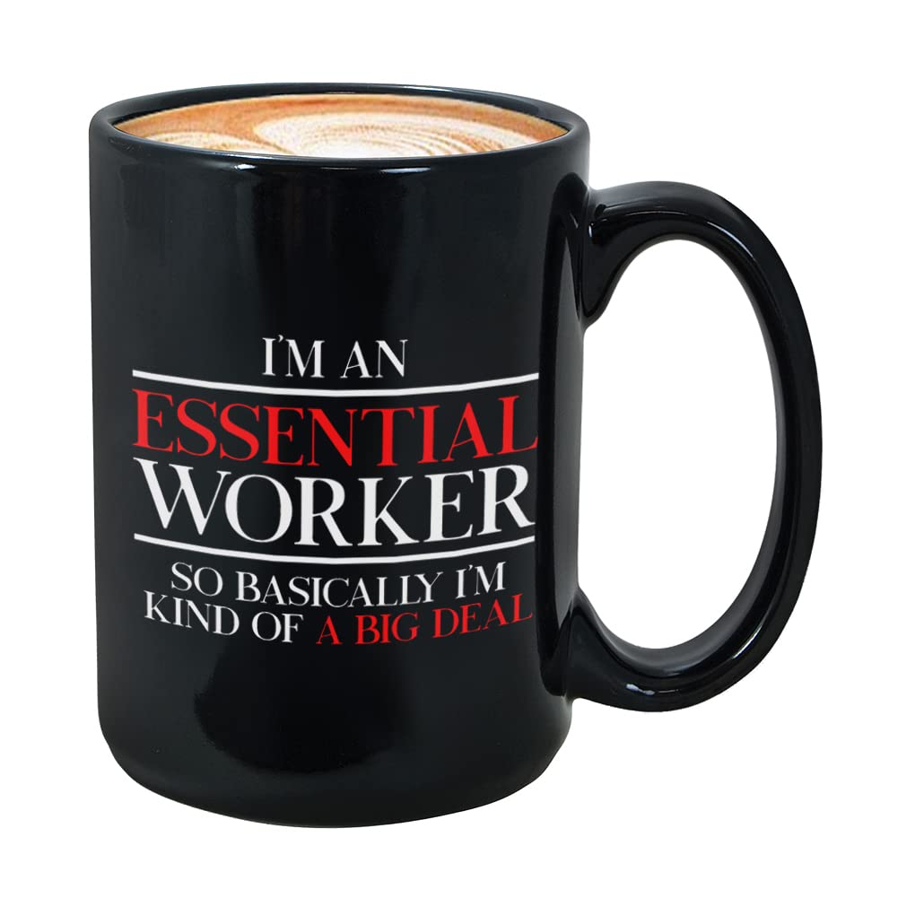 15 oz Black Bubble Hugs Appreciation Coffee Mug - Perfect Employee Gift, Teacher Appreciation Present, Retirement Gift for Boss or Principal - Ideal for Office Use, End of Year Celebrations & Daily Coffee Breaks