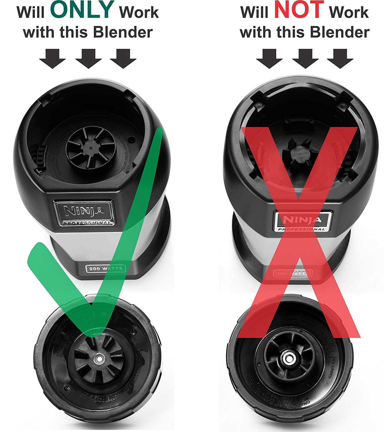 Ninja Blender Replacement Blade 7-Fins for Auto iQ Models - Perfect for Smoothies & Shakes