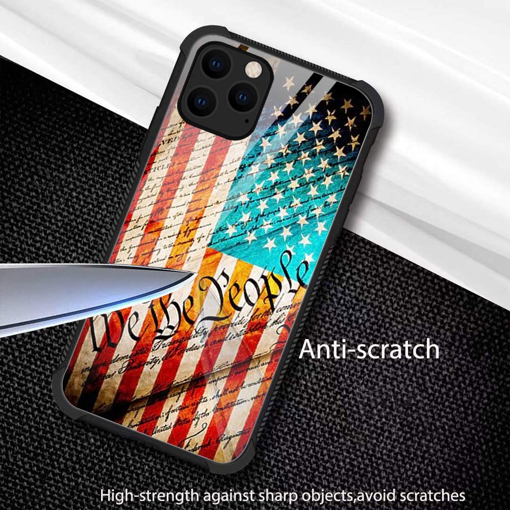 iPhone 13 Pro Max Case with US Constitution & American Flag Design - 6.7 Inch Drop Protection Phone Cover for Men & Boys | Perfect for Patriotic Events, Daily Use & Outdoor Activities