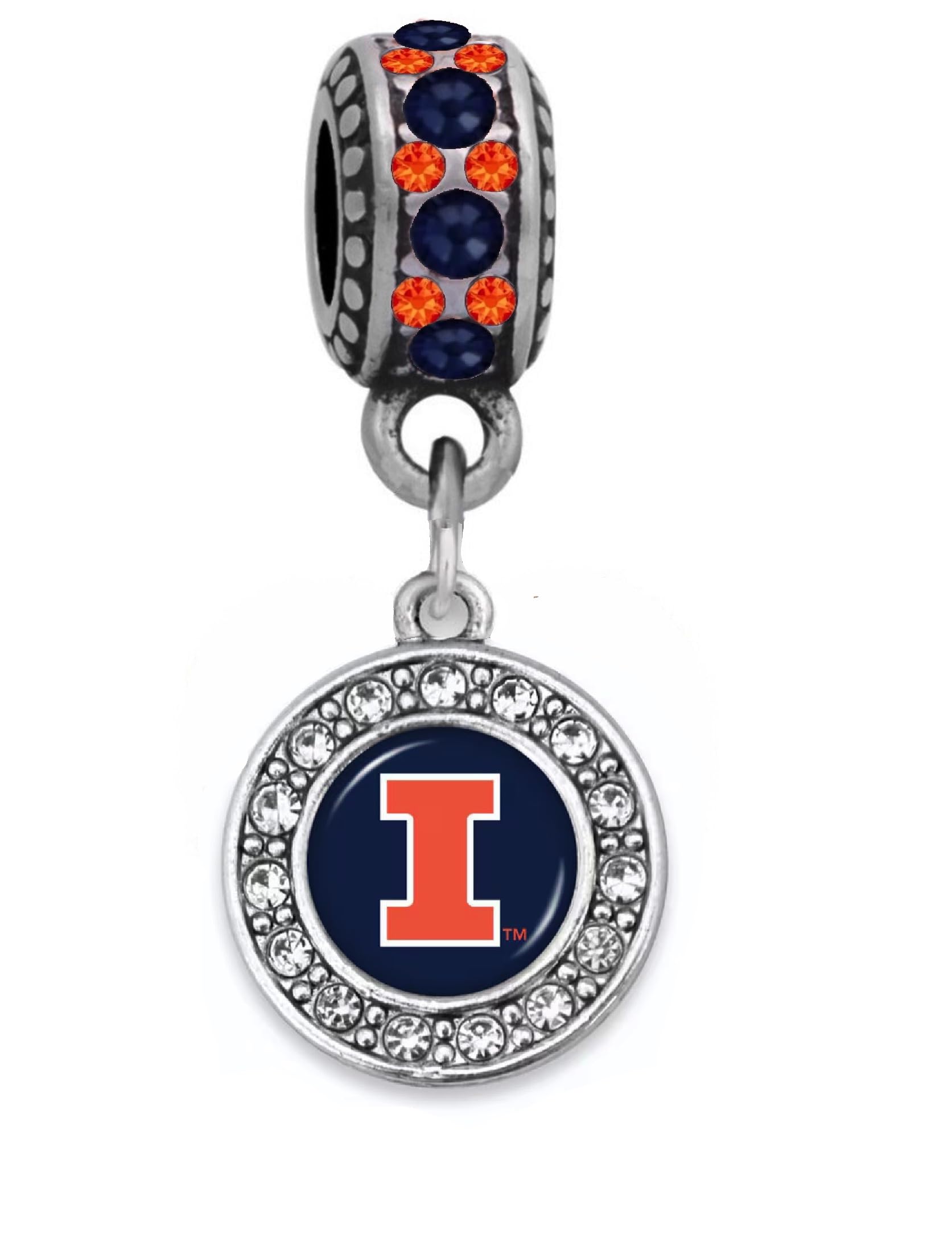 Sparkling Illinois Charm - Compatible with Pandora Style Bracelets for Women | Elegant Jewelry Gift for Birthdays, Anniversaries & Special Occasions
