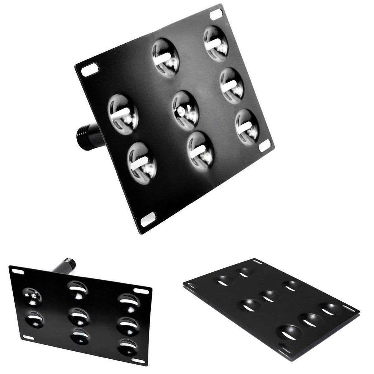 Universal License Plate Mounting Bracket for 2015-2021 Volkswagen MK7 GTI Golf - Heavy Duty Tow Hook Bumper Mount - Perfect for Car Shows & Front Plate Compliance