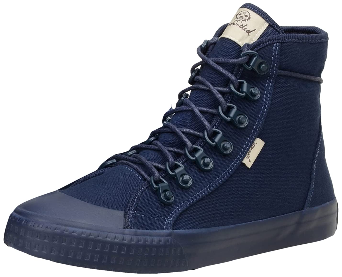Grounded People Vegan Canvas Sneakers for Men & Women | Handmade Recycled Cotton Lace-Up Shoes | Comfortable Walking & Casual Fashion | Perfect for Eco-Friendly Lifestyle & Everyday Wear
