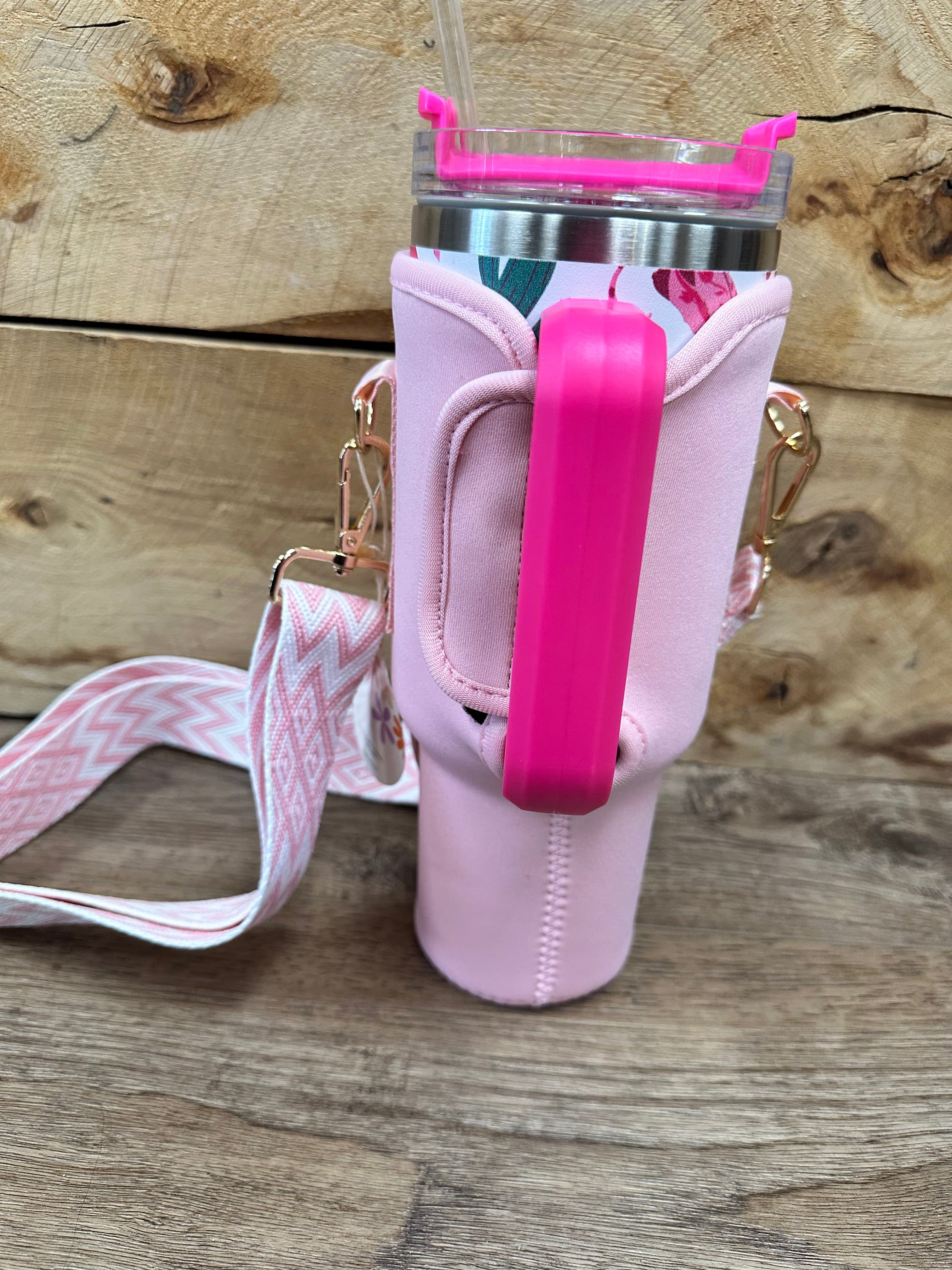 Dual Strap Fit Cooler Sling Crossbody Cup Bag - Insulated Beverage Holder for Hiking, Beach & Outdoor Adventures