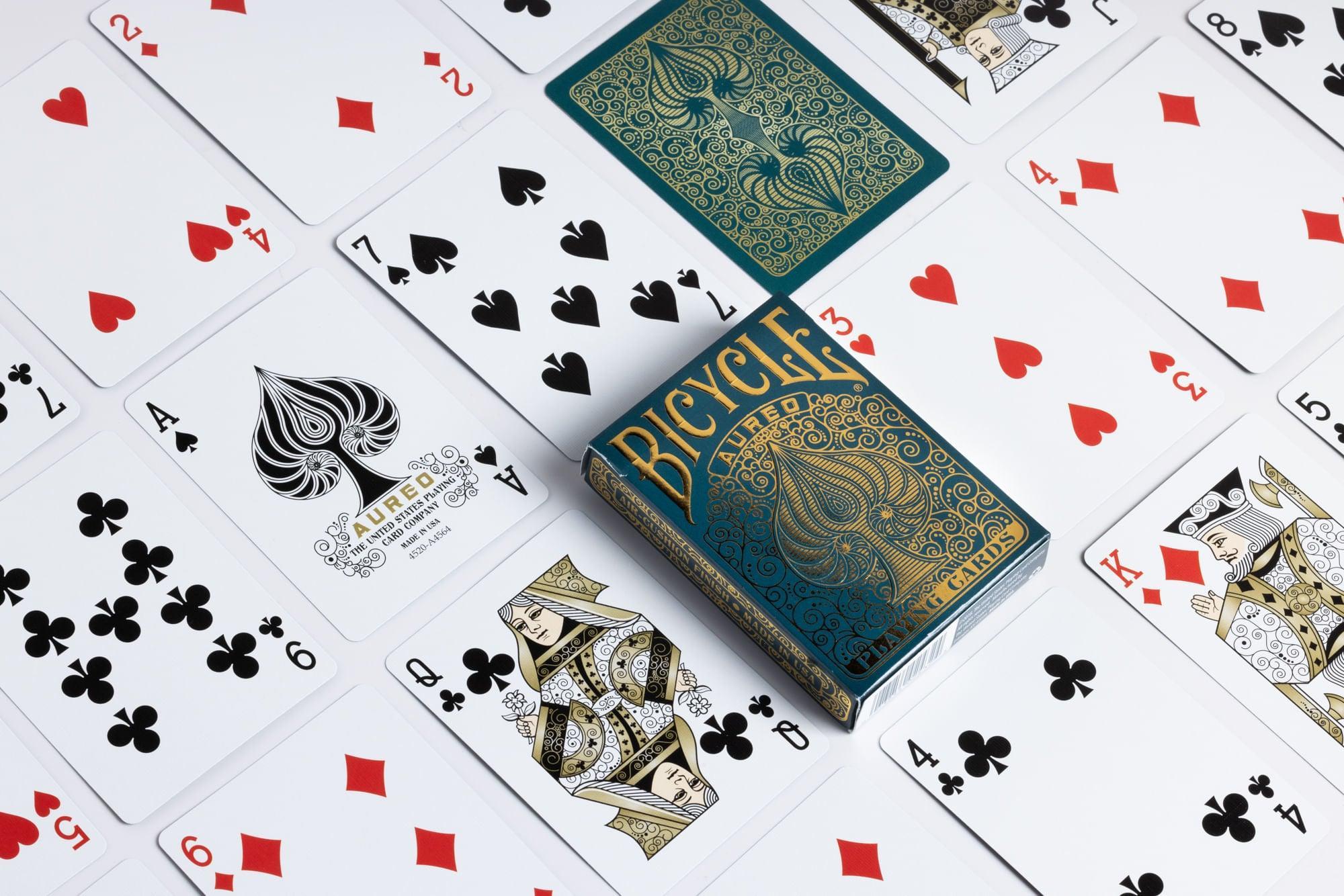 Aureo Bicycle Playing Cards - Premium Poker Deck for Magic Tricks, Card Games & Collectors | Perfect for Poker Nights, Cardistry & Gift Giving