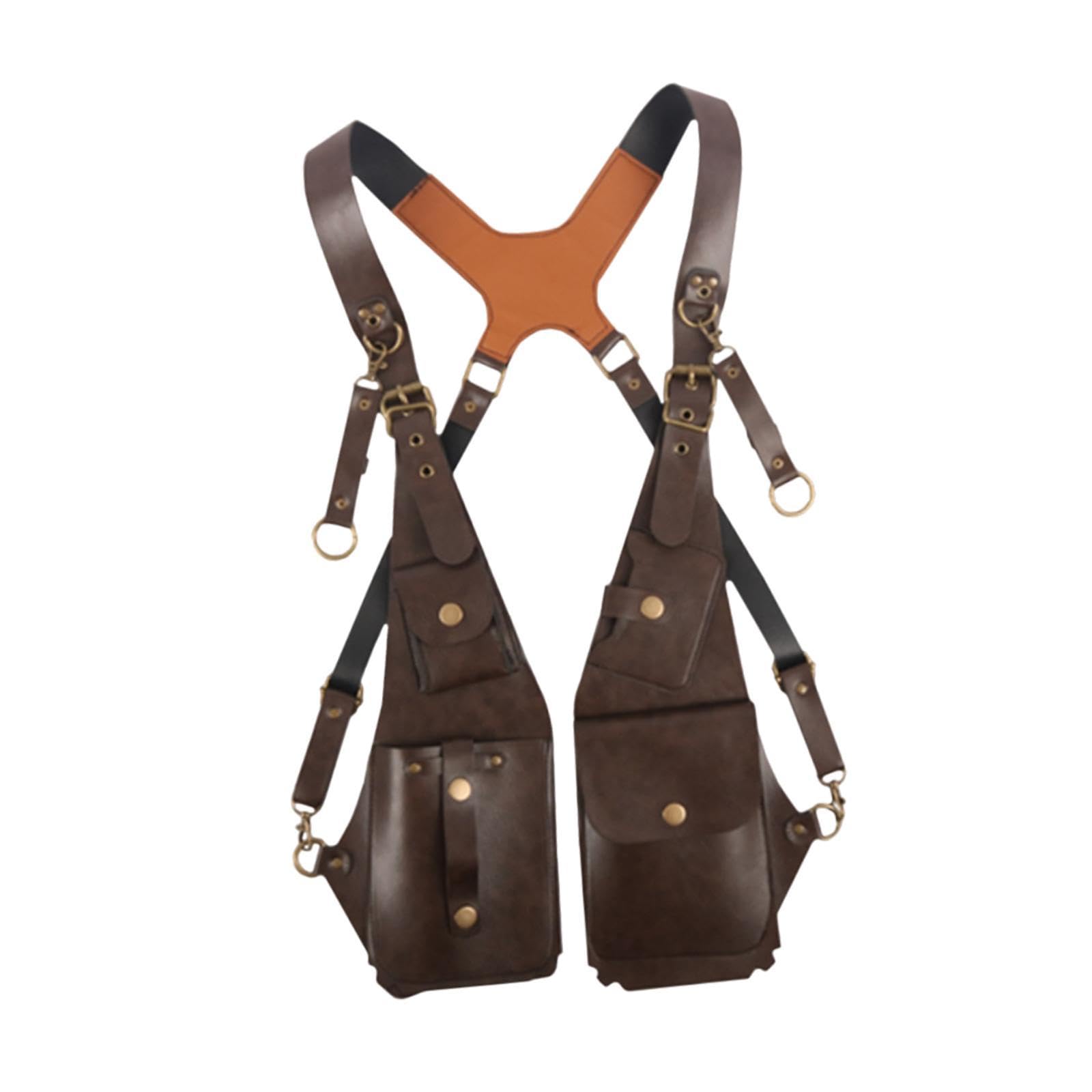 Men's Anti-Theft Crossbody Shoulder Bag - Adjustable PU Leather Strap Wallet Phone Bag for Travel, Hiking & Outdoor Activities