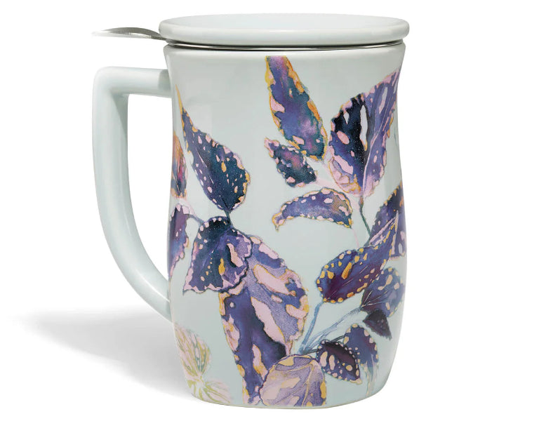 Tea Forte Fiore Infuser Cup - Premium Loose Leaf Tea Brewing Cup with Elegant Floral Design | Perfect for Home, Office & Gift Giving