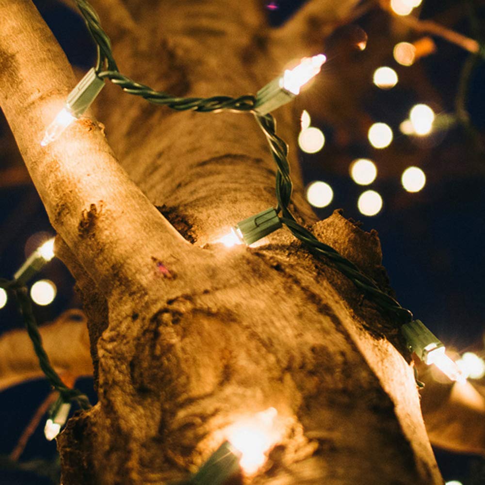 2 Pack Christmas String Lights with Built-in Timer - 100 LED 36ft Battery Operated Fairy Lights for Indoor & Outdoor Decor - Perfect for Xmas Tree, Garden, Festival, Living Room, Party - Warm White