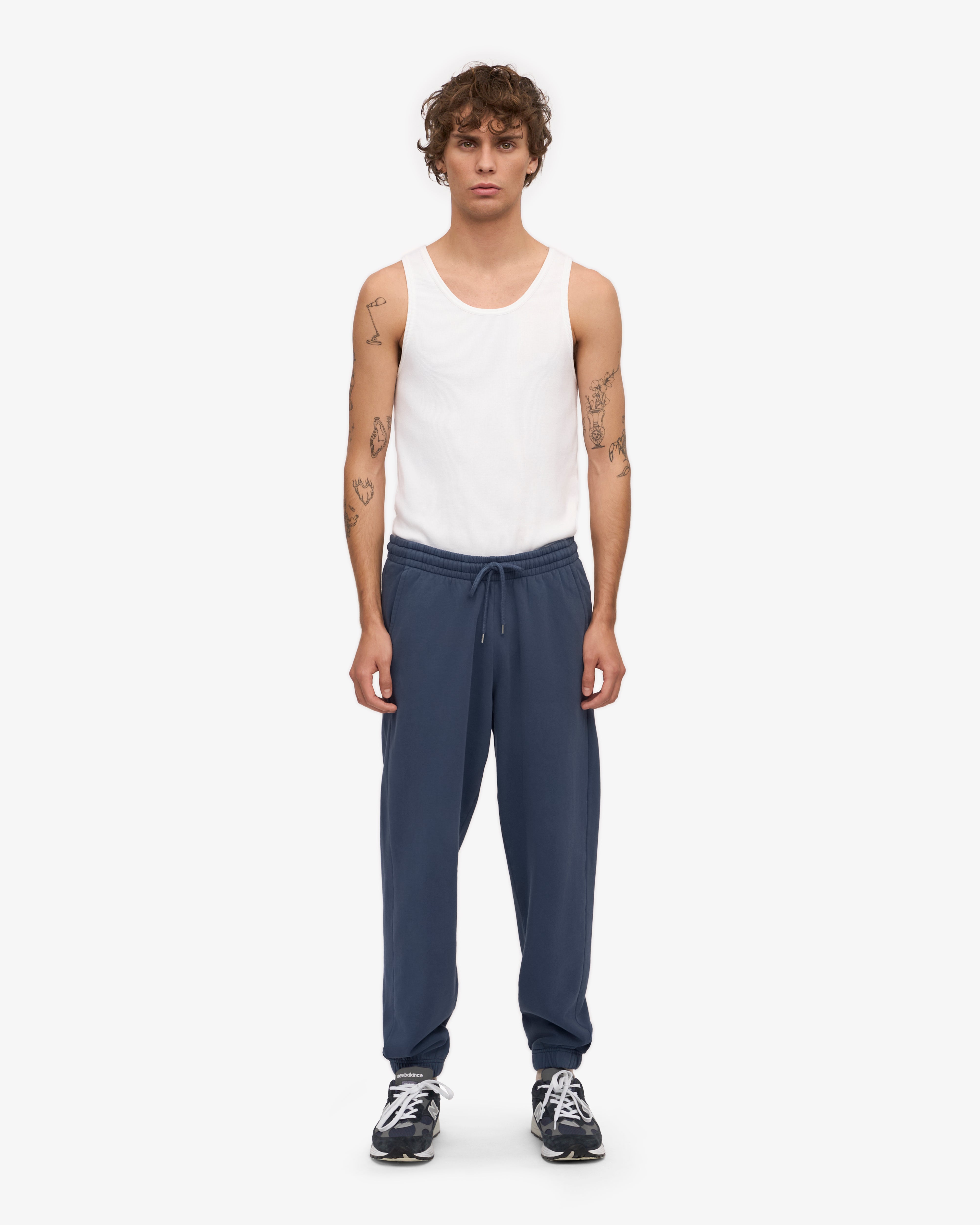 Organic Cotton Sweatpants for Women - Soft & Comfortable Petrol Blue Joggers - Perfect for Yoga, Running & Lounge Wear