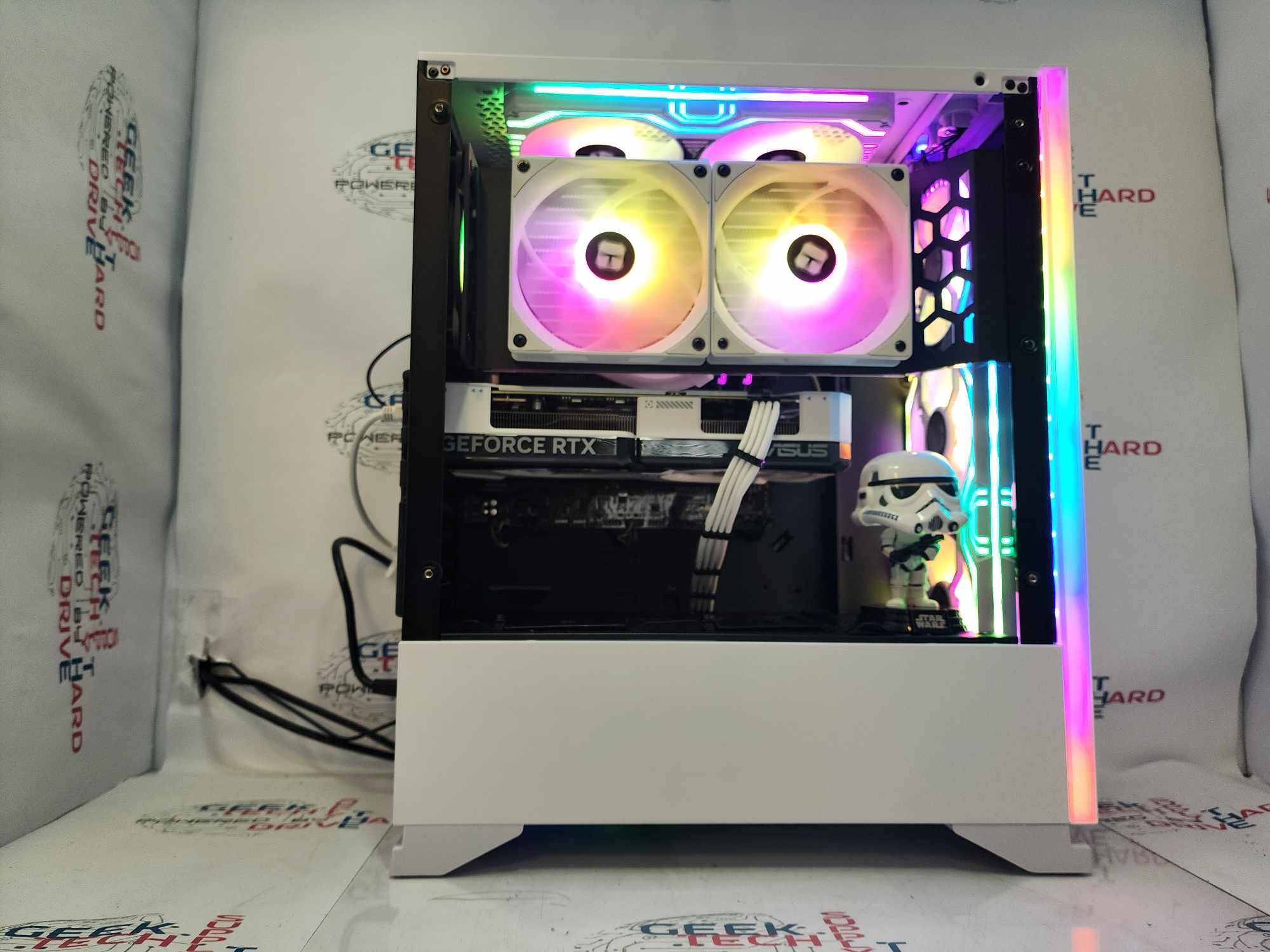 Custom Gaming PC Desktop - AMD Ryzen 5 Processor, RTX 5070 Graphics, 1TB NVMe SSD, 32GB DDR5 RAM, White AIO Cooler (Model S5) - Perfect for 4K Gaming, Streaming & Content Creation
