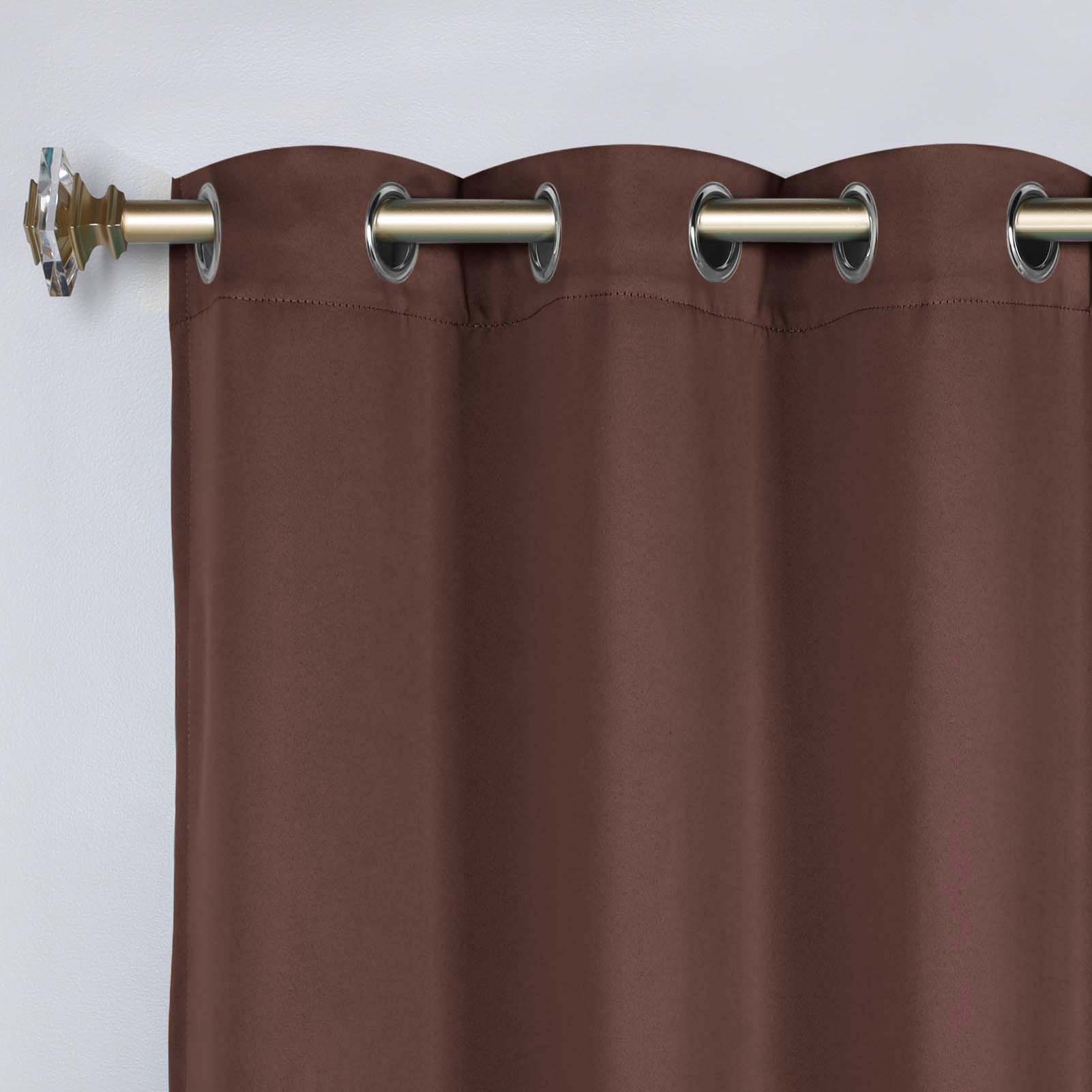 Premium Blackout Curtains Set of 2 - 100% Room Darkening, Machine Washable & Noise Reducing for Bedroom, Nursery & Home Theater
