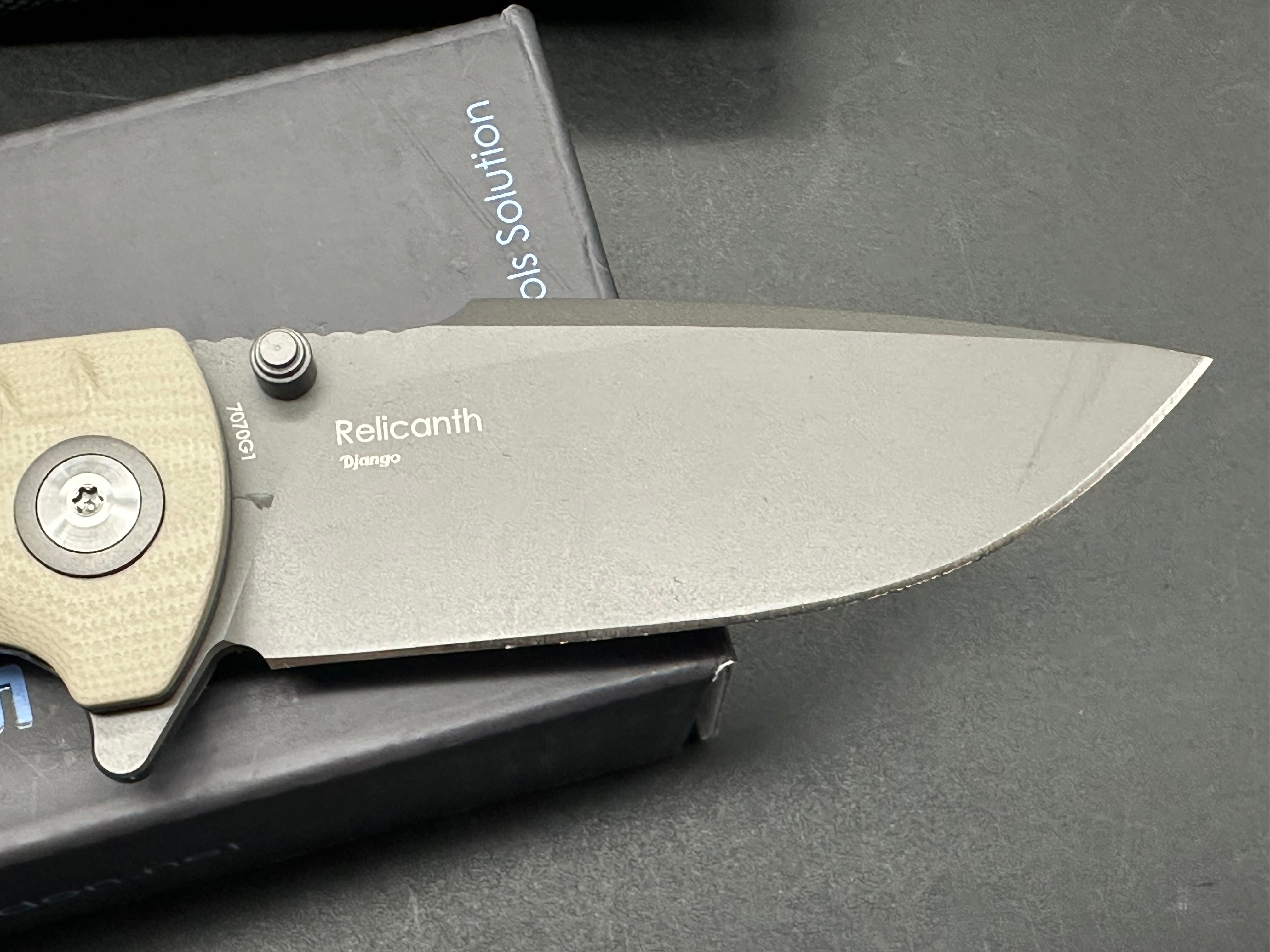 Shieldon Relicanth Tan G10 (3.11 D2) Knife - High-Performance EDC Pocket Knife for Outdoor, Camping & Survival Gear