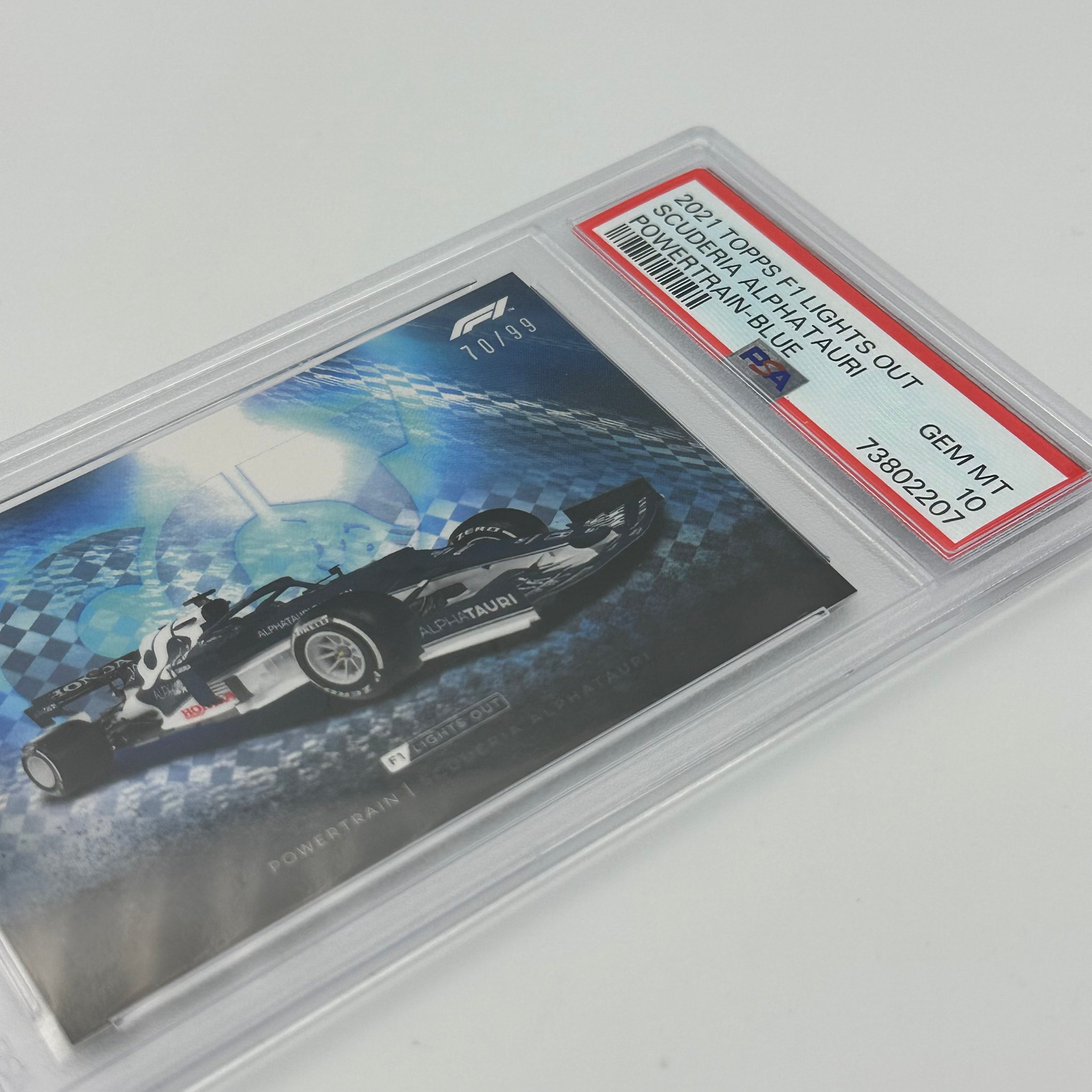 PSA 10 Graded 70/99 Scuderia AlphaTauri F1 Power Train Blue Racing Card - Perfect for F1 Collectors & Racing Memorabilia Displays