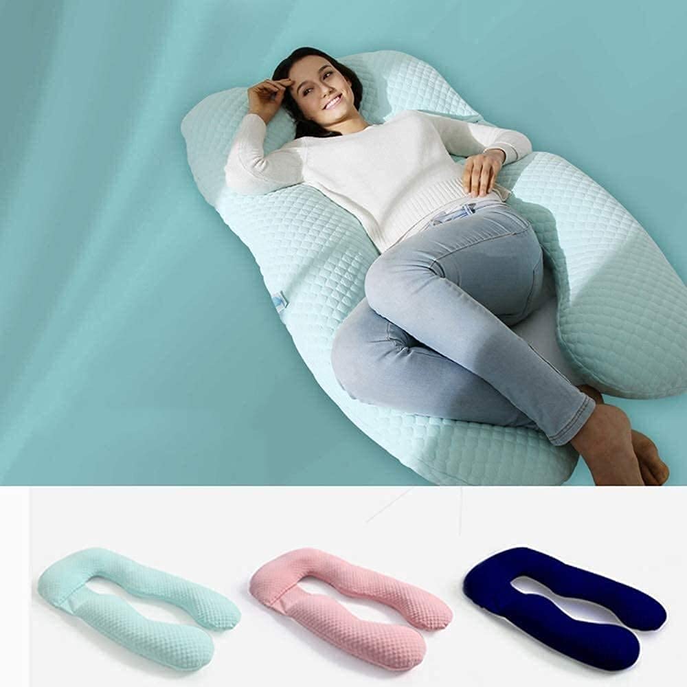 U-Shaped Pregnancy Pillow for Sleeping - Full Body Maternity Pillow with Memory Foam Support for Lumbar, Abdomen & Legs - Comfort for Pregnant Women & Postpartum Breastfeeding - Perfect for Side Sleepers & Back Pain Relief