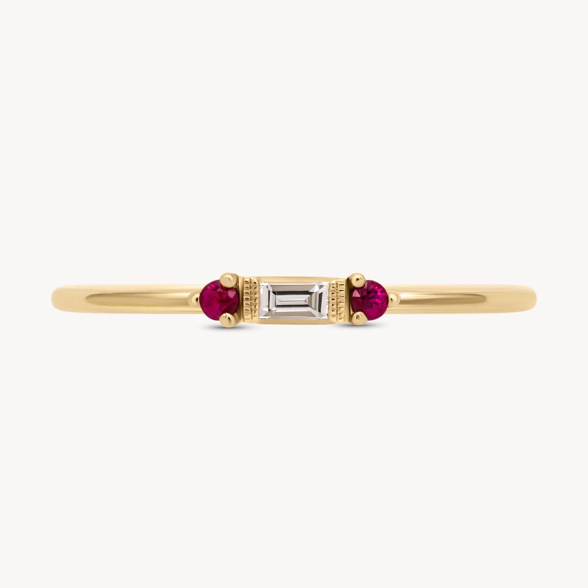 Elegant Grand Baguette Diamond Gemstone Ring for Women - Perfect for Engagement, Anniversary & Special Occasions