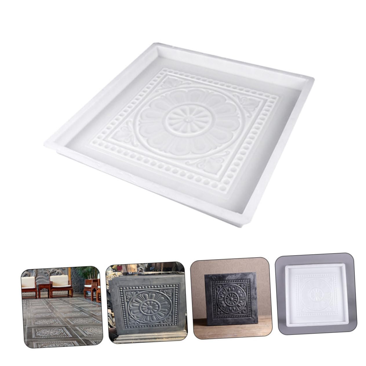 MIKIKIT DIY Brick Path Maker Mold - Plastic Concrete Paver Walkway Mold for Garden, Patio & Driveway | Reusable Cement Paving Template for DIY Walkways, Pathways & Landscaping Projects